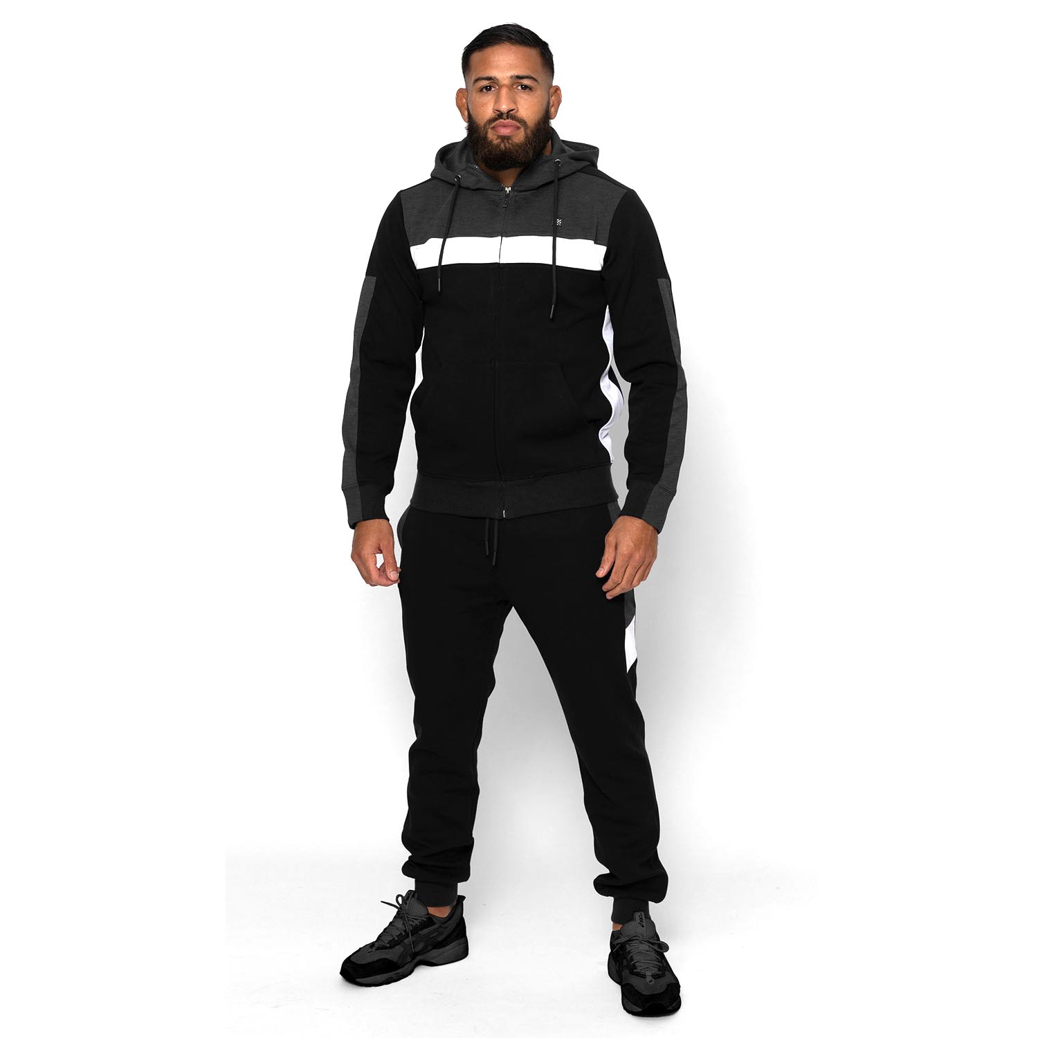 Wicked One Tracksuit, Draft, grey-black, XXL