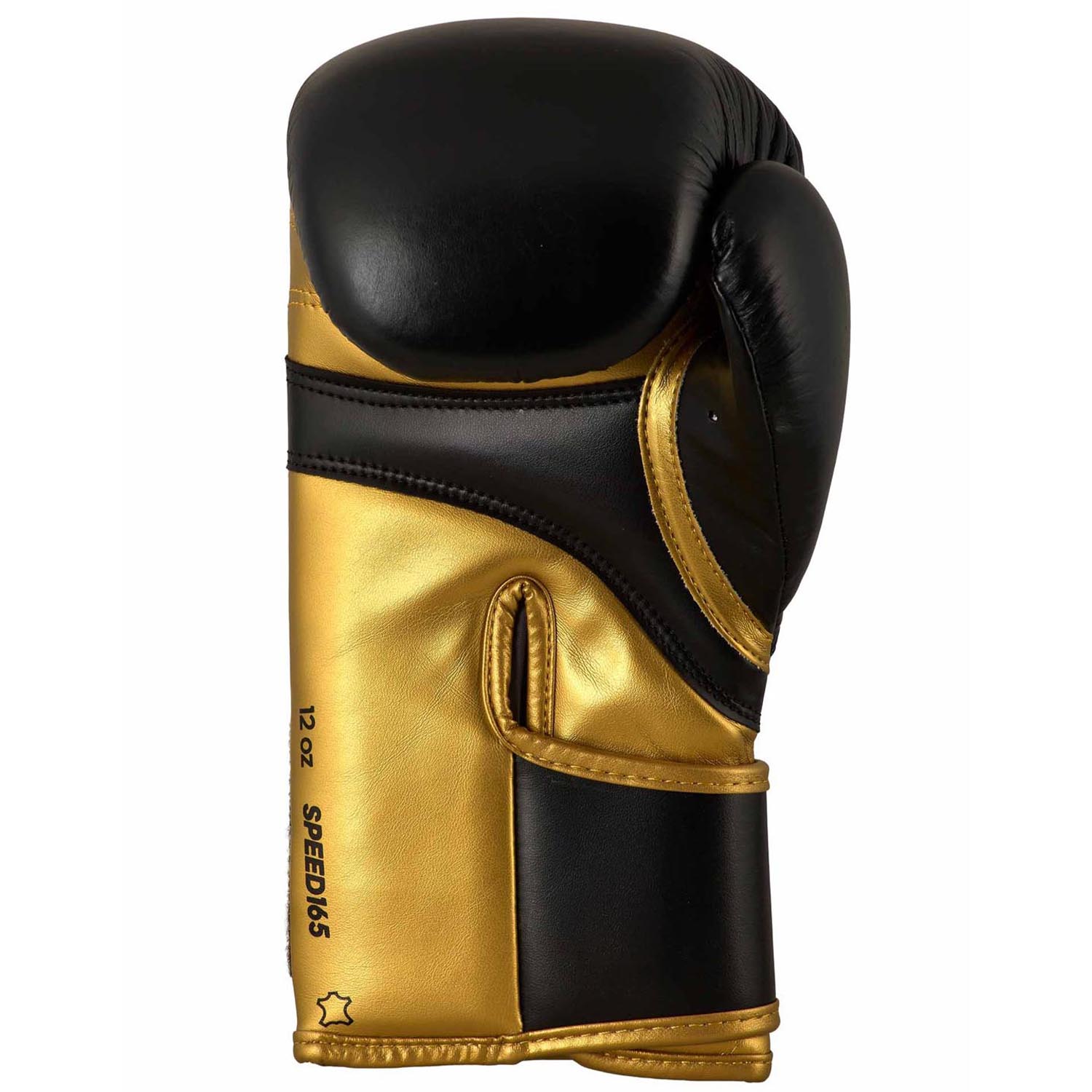 adidas Boxing Gloves, Speed 165, black-gold, 16 Oz