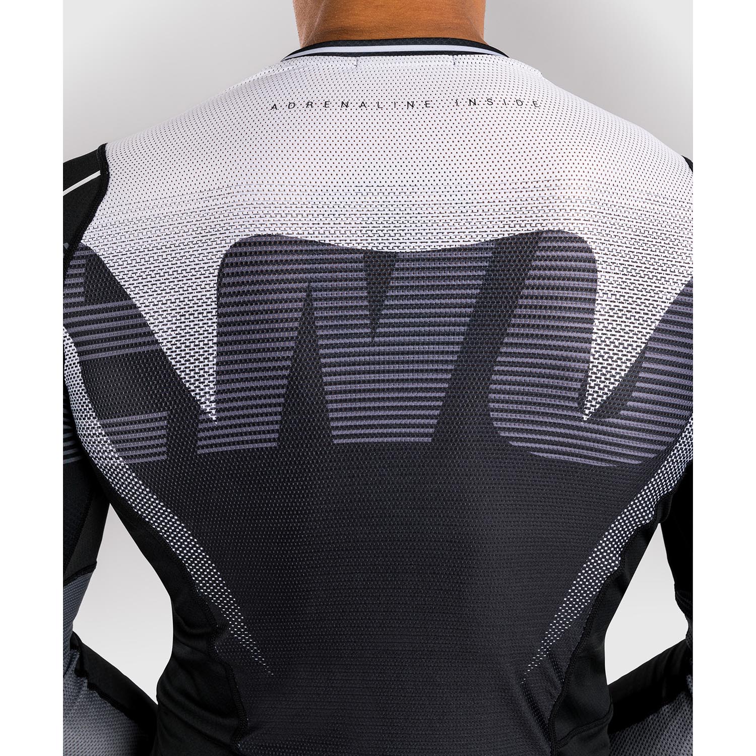 VENUM Rashguard, L/S, Adrenaline, black-silver, XL