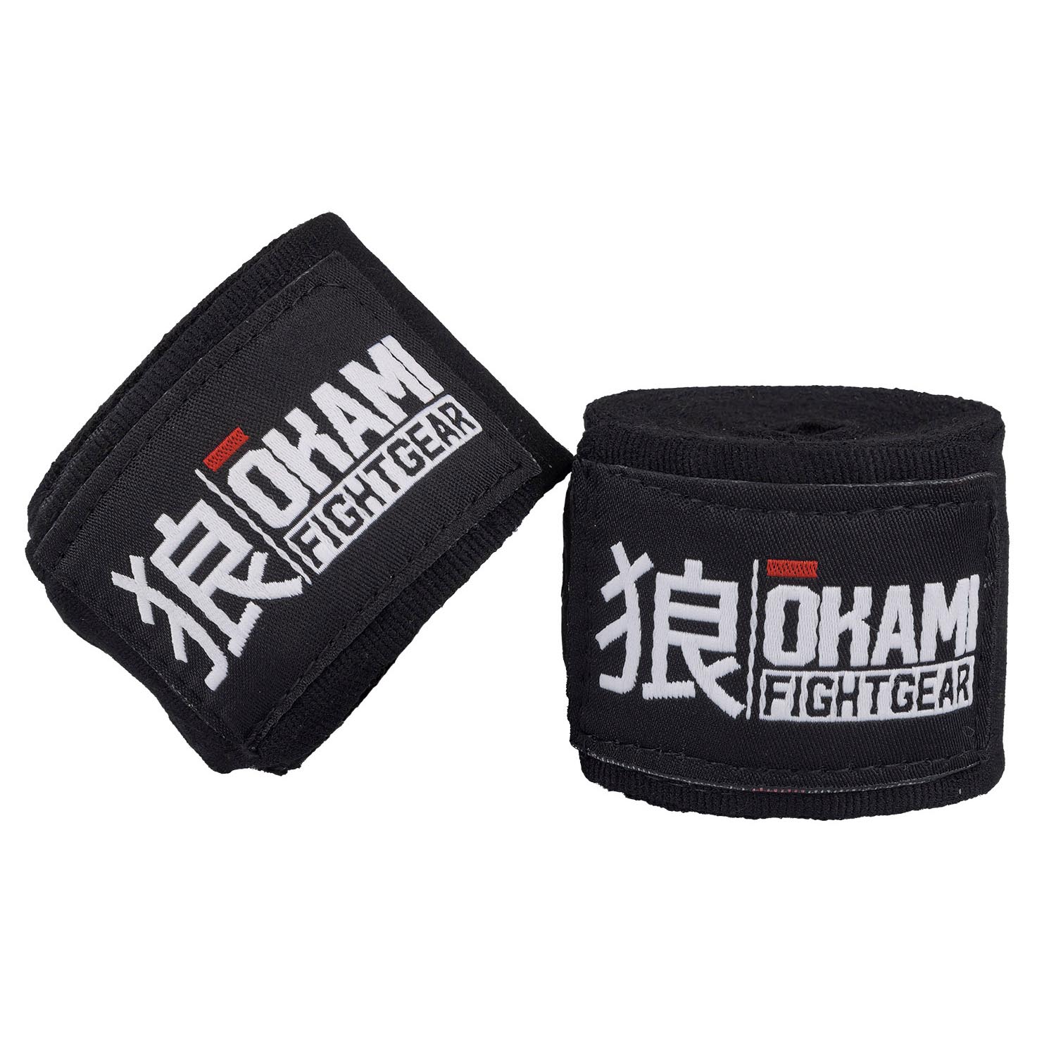 OKAMI Handwraps, semi elastic, 3.5 m, black