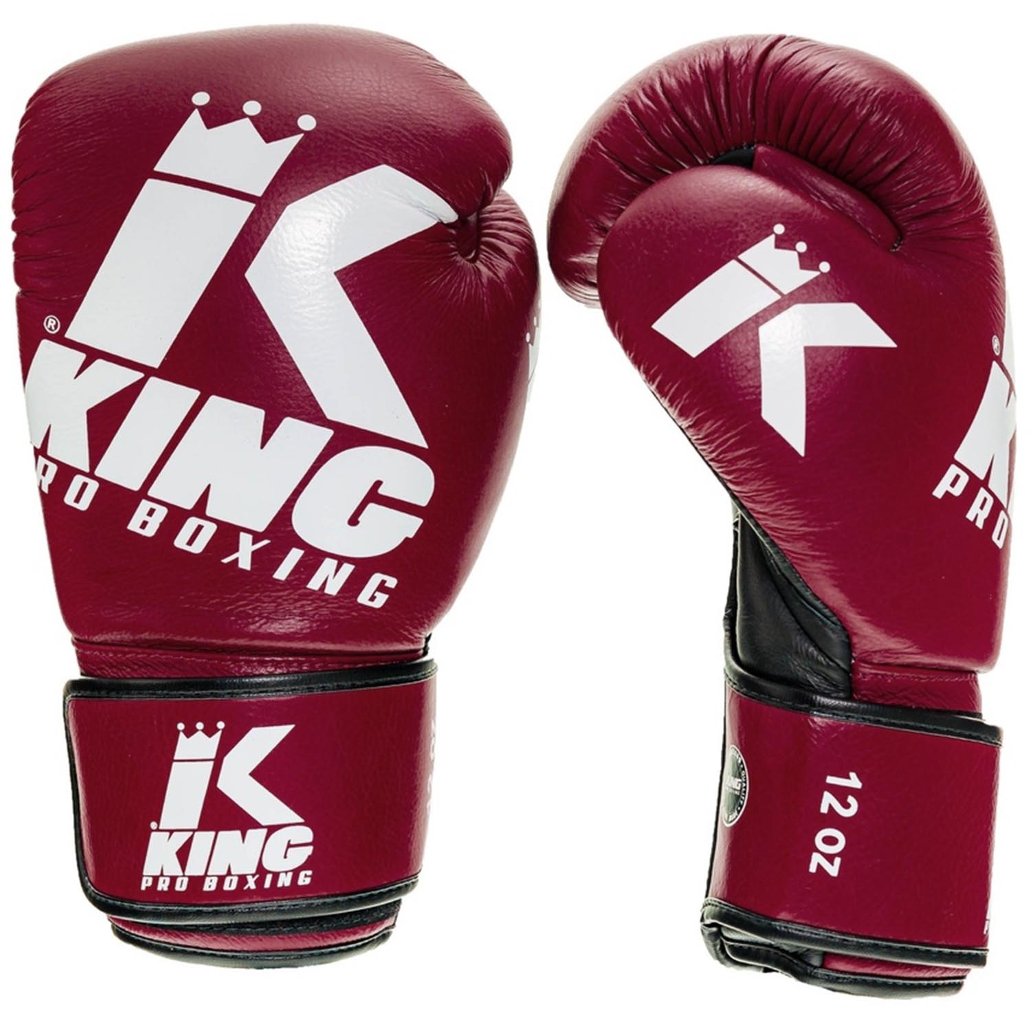 KING PRO BOXING Boxing Gloves, Platinum 4, red, 14 Oz