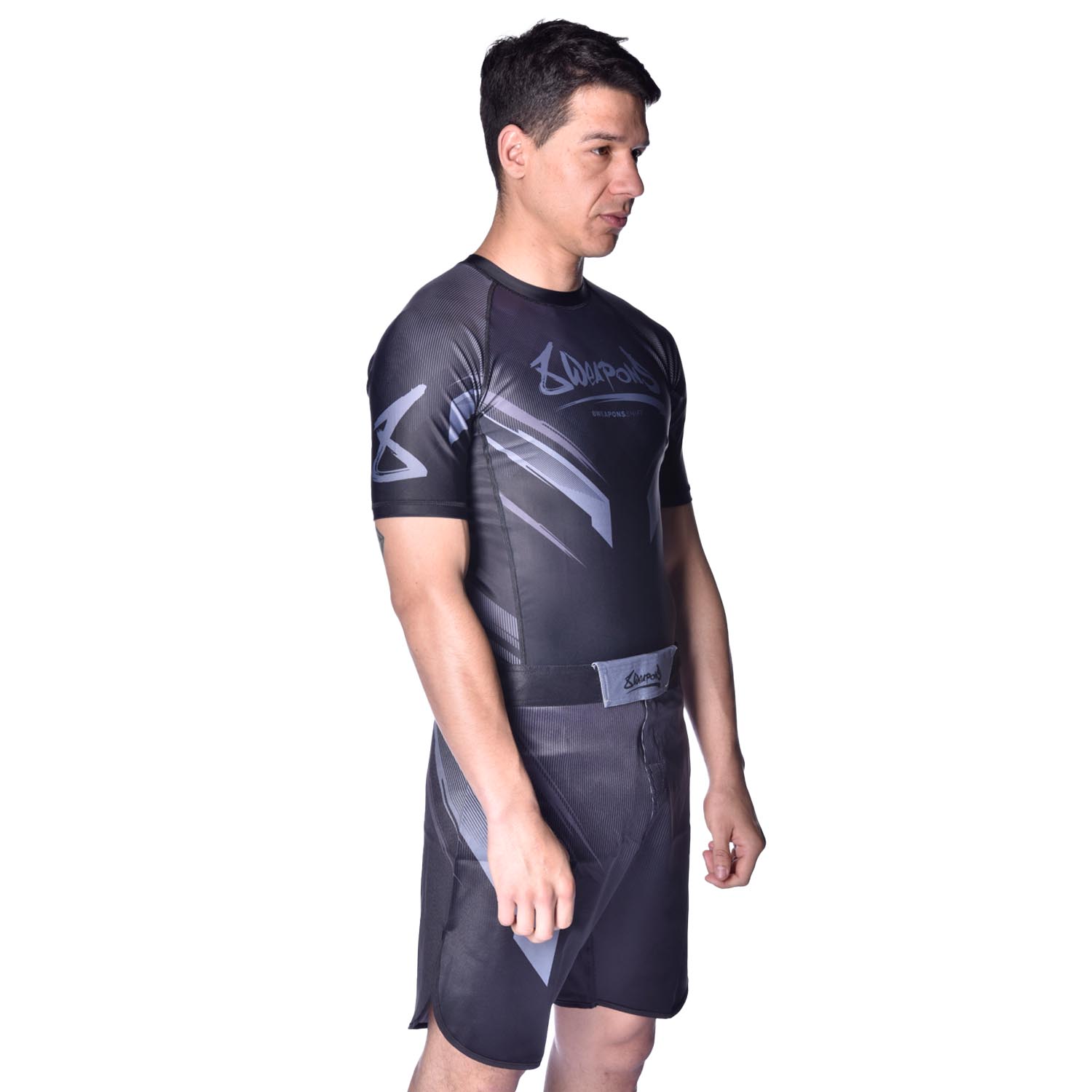 8 WEAPONS Fight Shorts, Shift, black-black, XXL