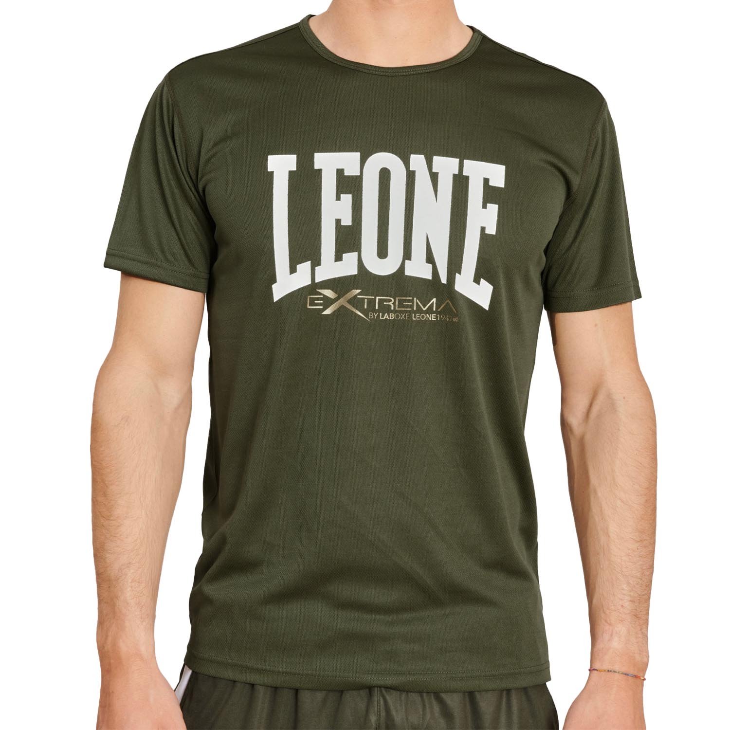 LEONE T-Shirt, Logo, ABX106, grün