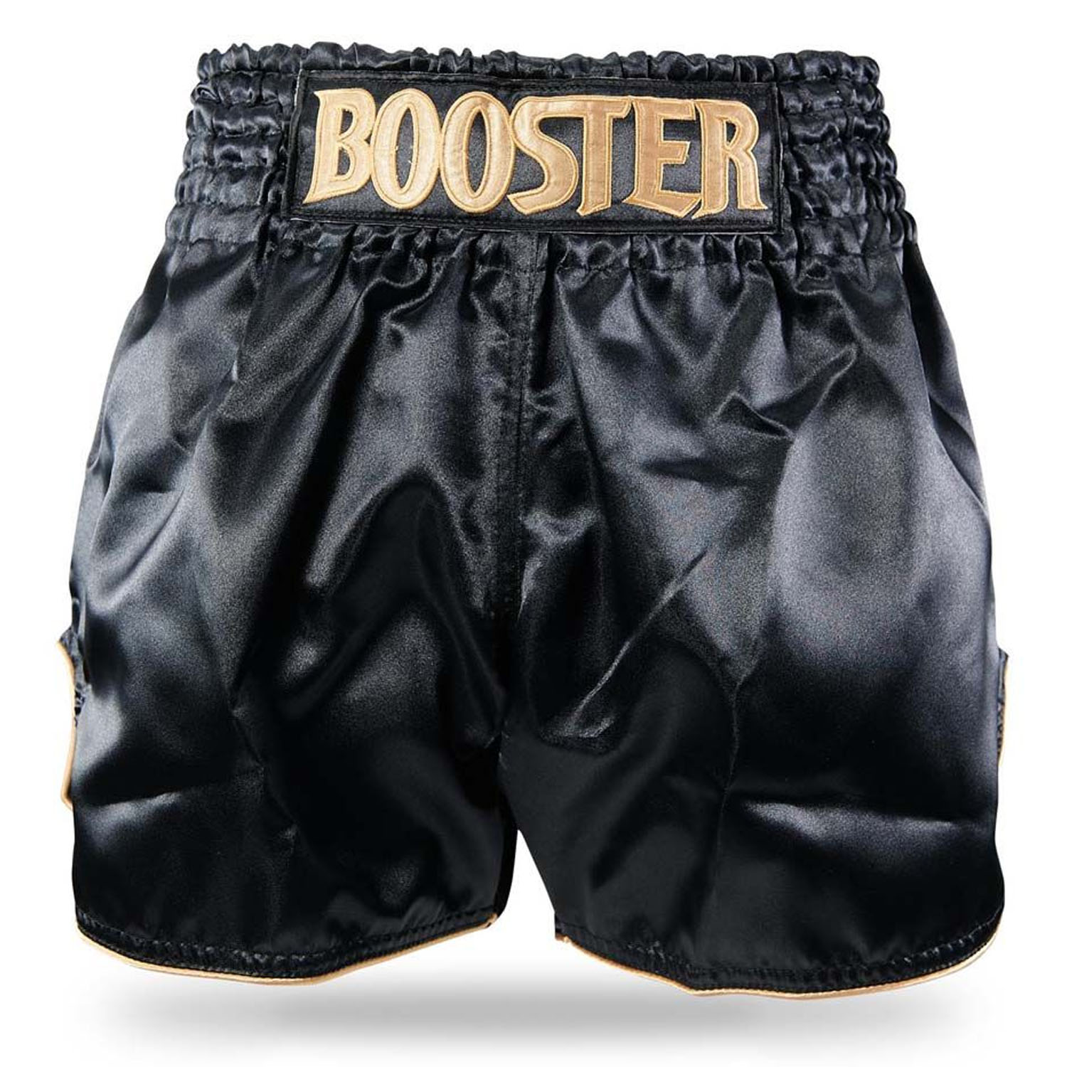 Booster Muay Thai Shorts, Plain V2, schwarz, S