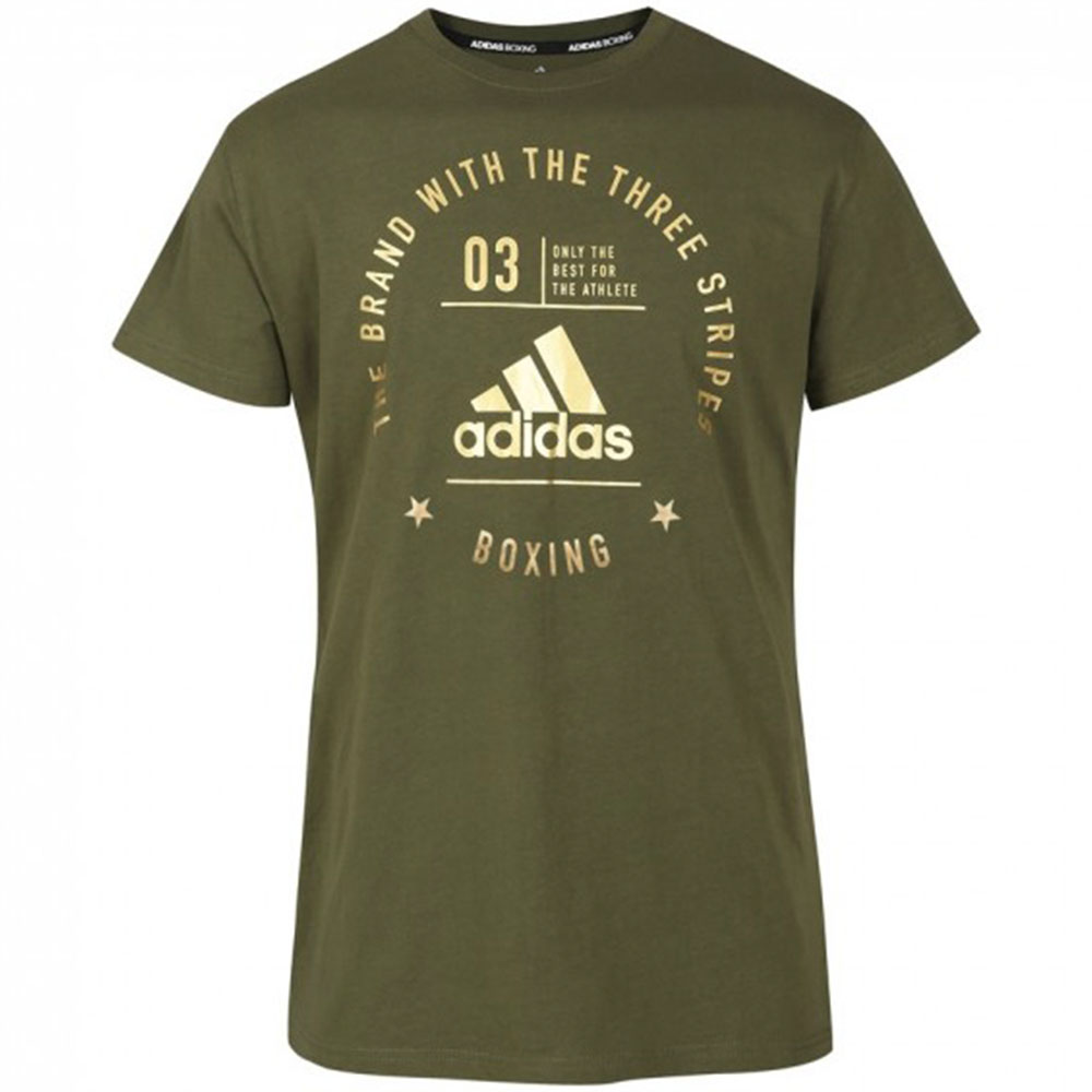 adidas T-Shirt, Community Boxing, olive-gold