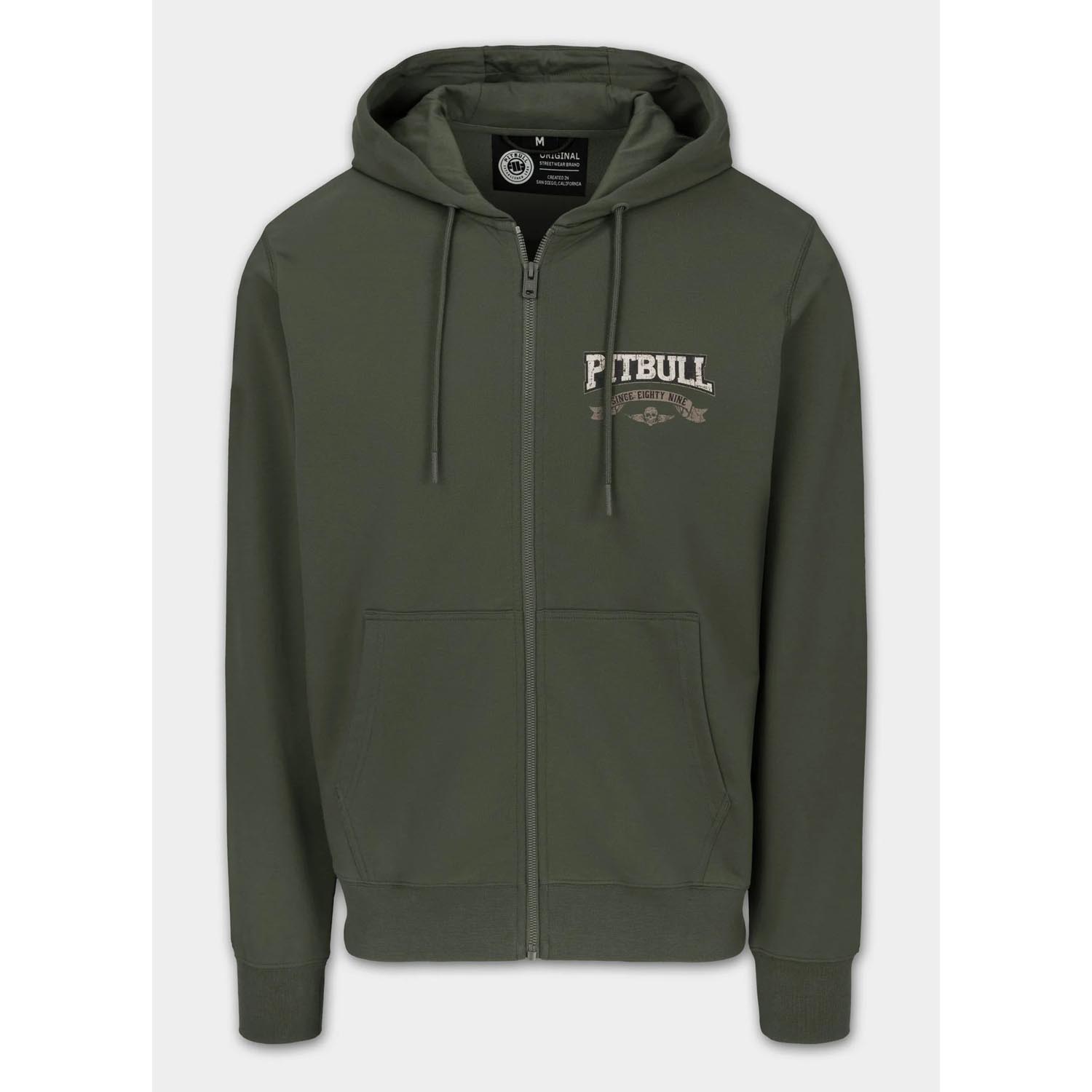 Pit Bull West Coast Zip Hoody, Troublemaker, green, XXXL