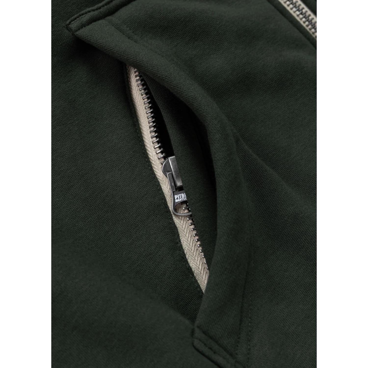 Pit Bull West Coast Zip Hoody, Ruffin Detroit, green, S