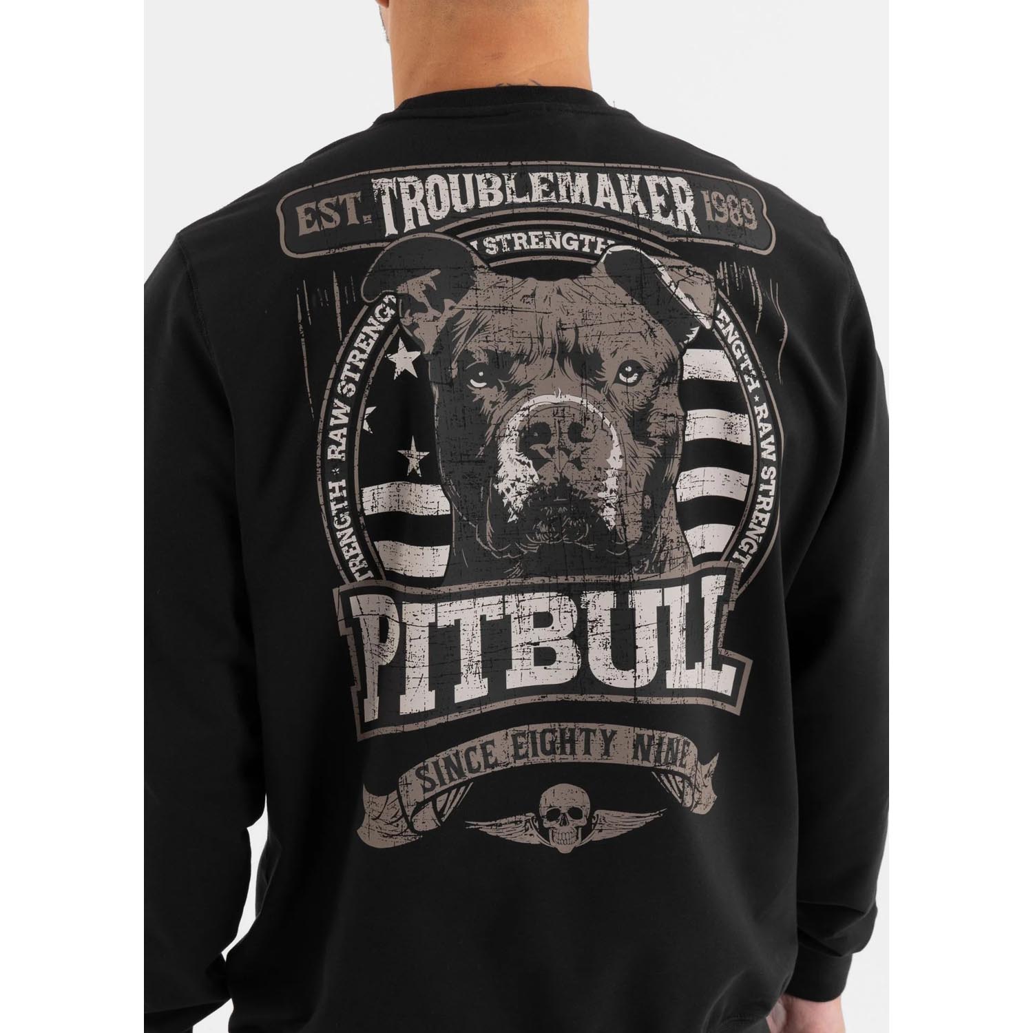 Pit Bull West Coast Pullover, Troublemaker, black, XXXL