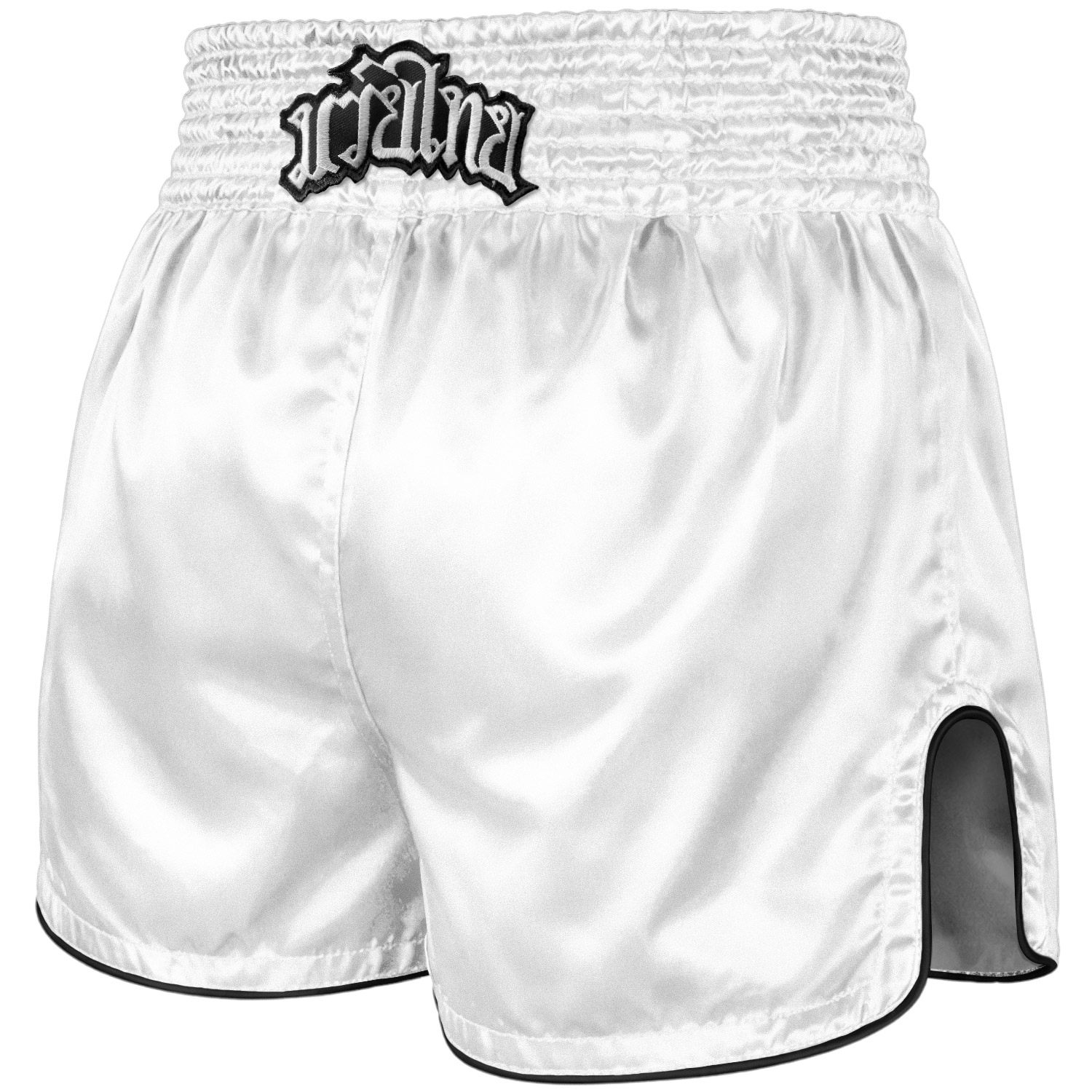8 WEAPONS Muay Thai Shorts, Mongkol, white-black, XXL
