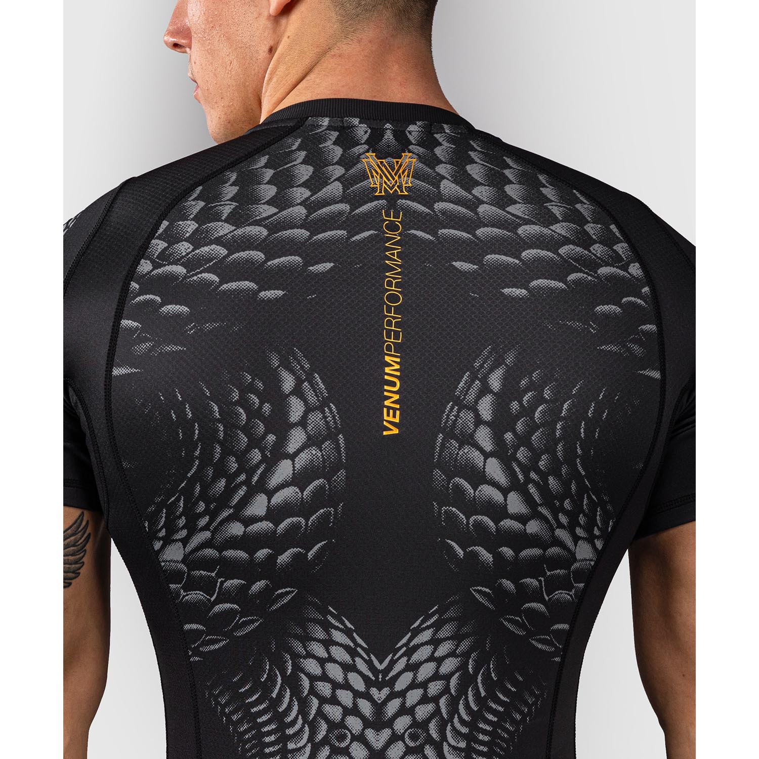 VENUM Rashguard, S/S, Matupa, black-grey-gold, S