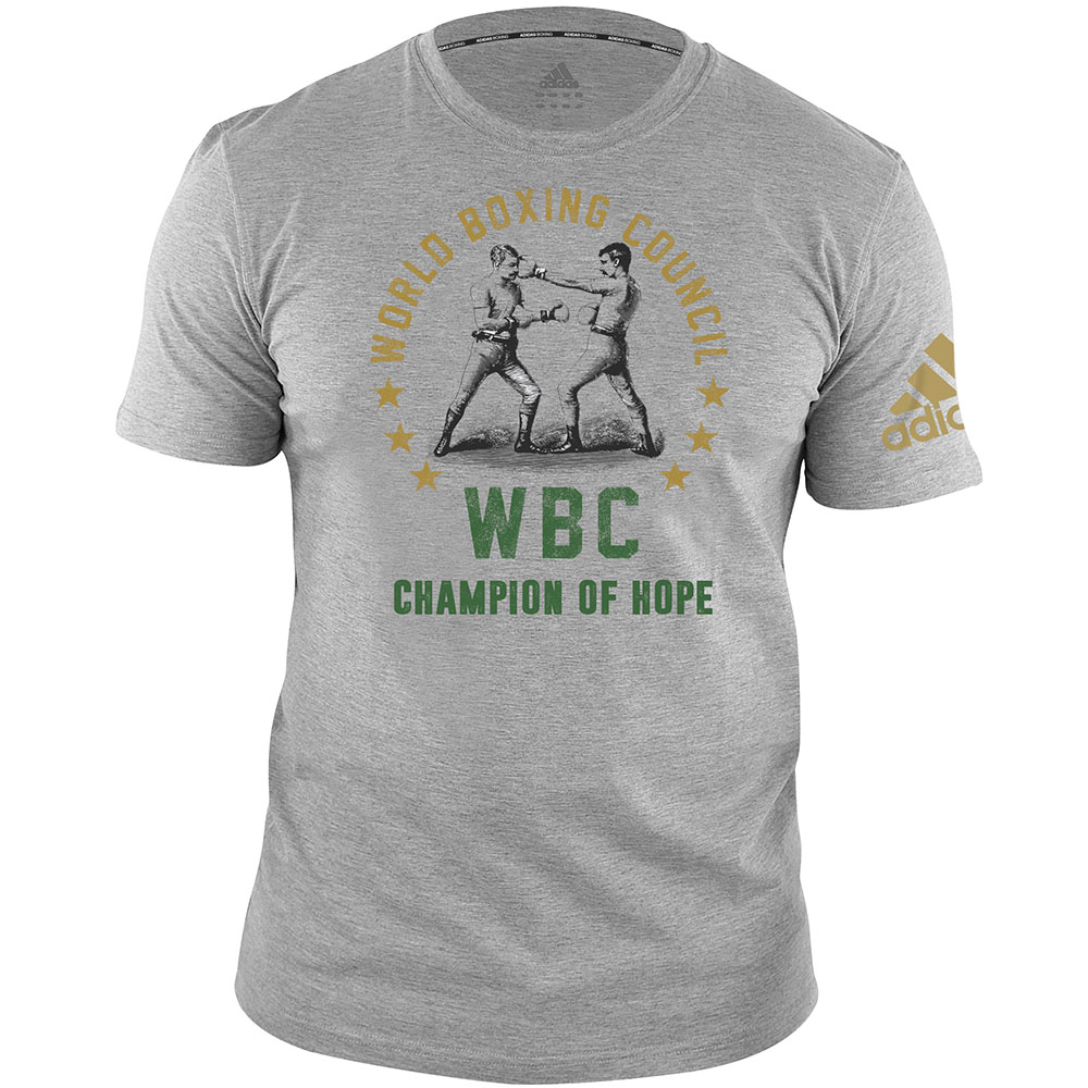 adidas T-shirt, WBC Champ of Hope, grey