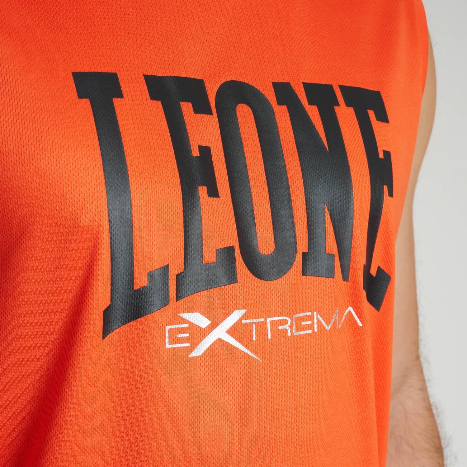 LEONE Tank Top, Logo, orange-black, XL