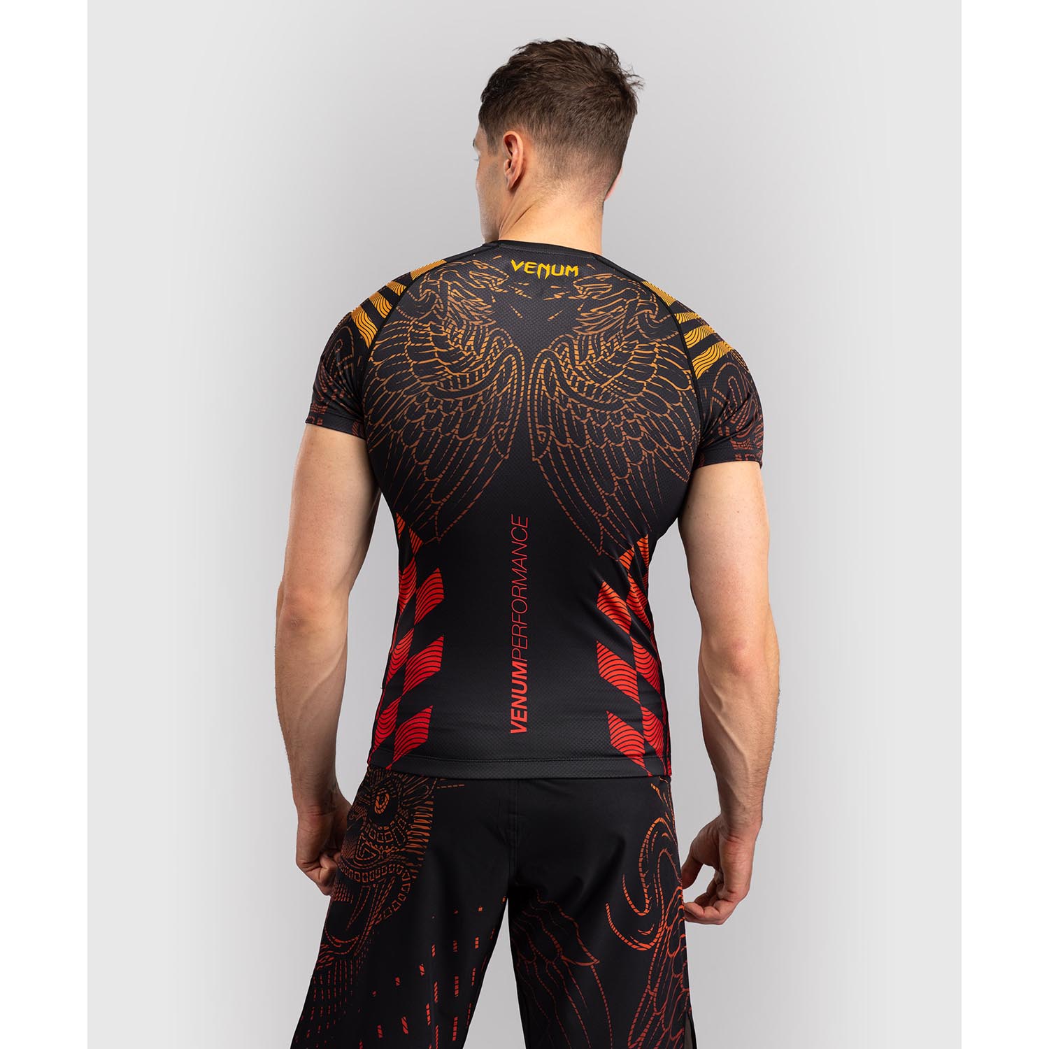 VENUM Rashguard, S/S, Quetzel Fury, black-red, XXL