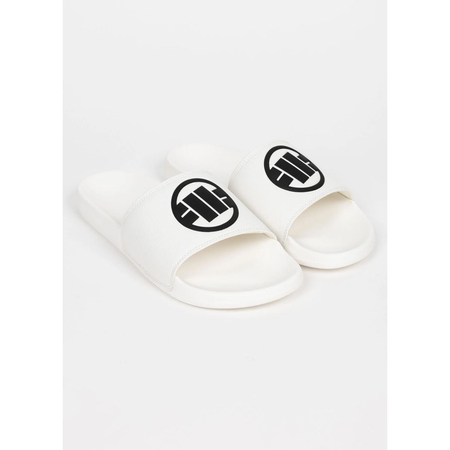 Pit Bull West Coast Slides, Logo, white, 46