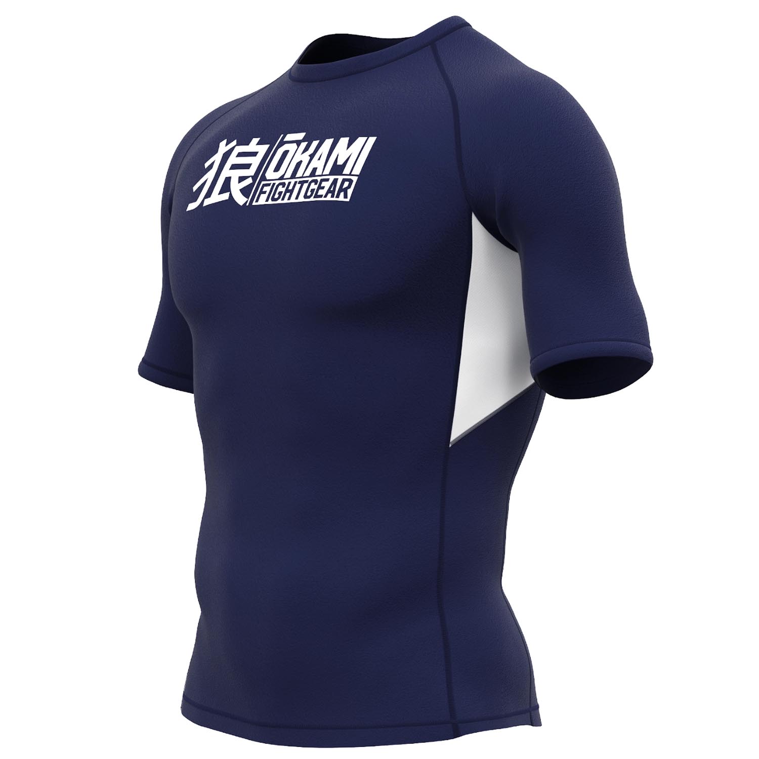 OKAMI Rashguard, S/S, Keii, navy, XXL