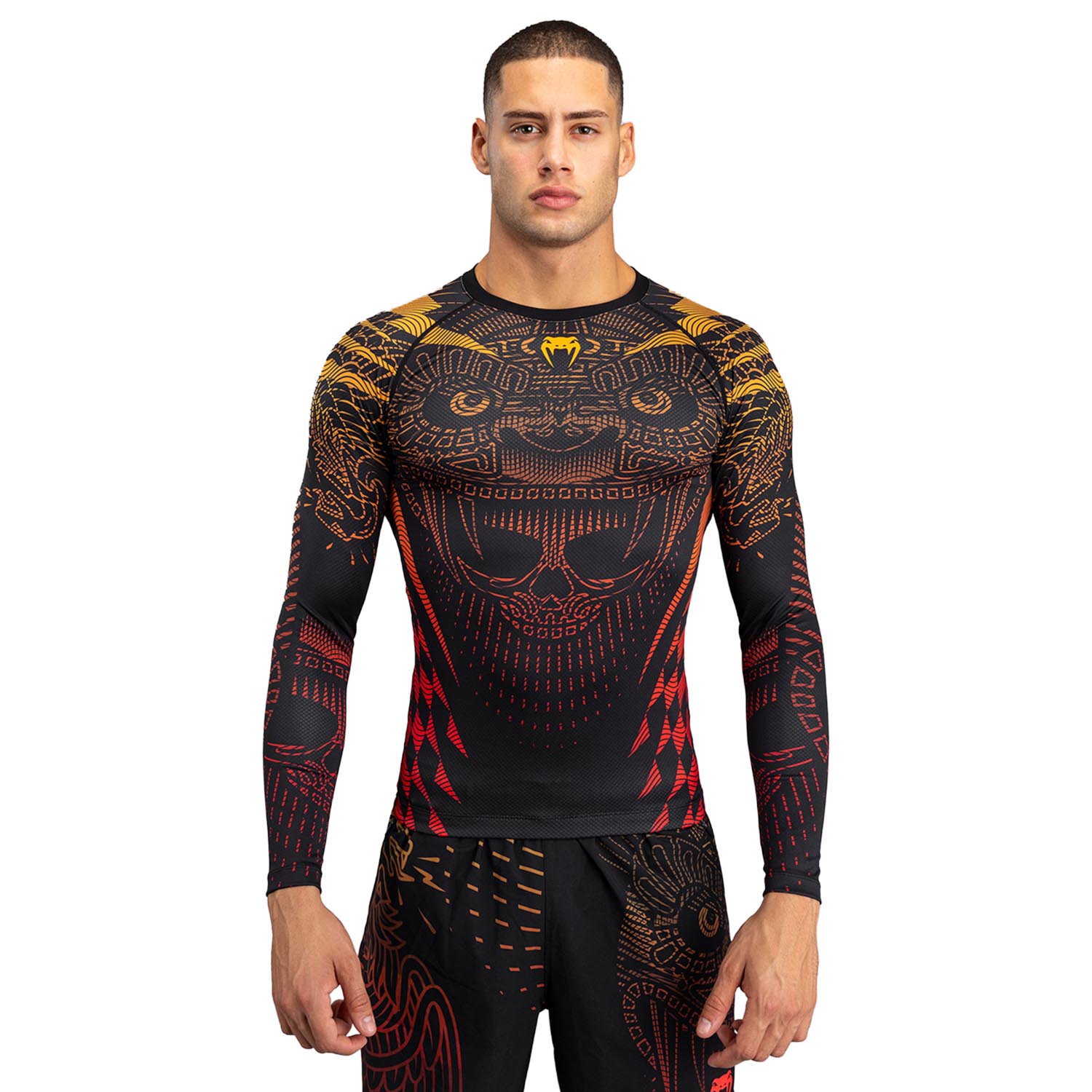 VENUM Rashguard, L/S, Quetzel Fury, black-red, XL