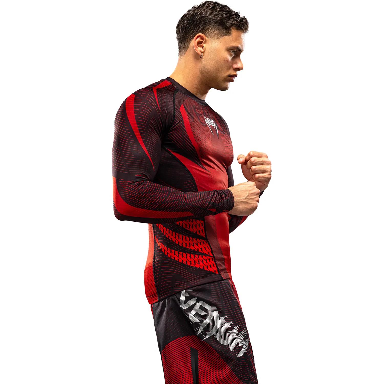 VENUM Rashguard, L/S, Galactic 3.0, red-silver, M
