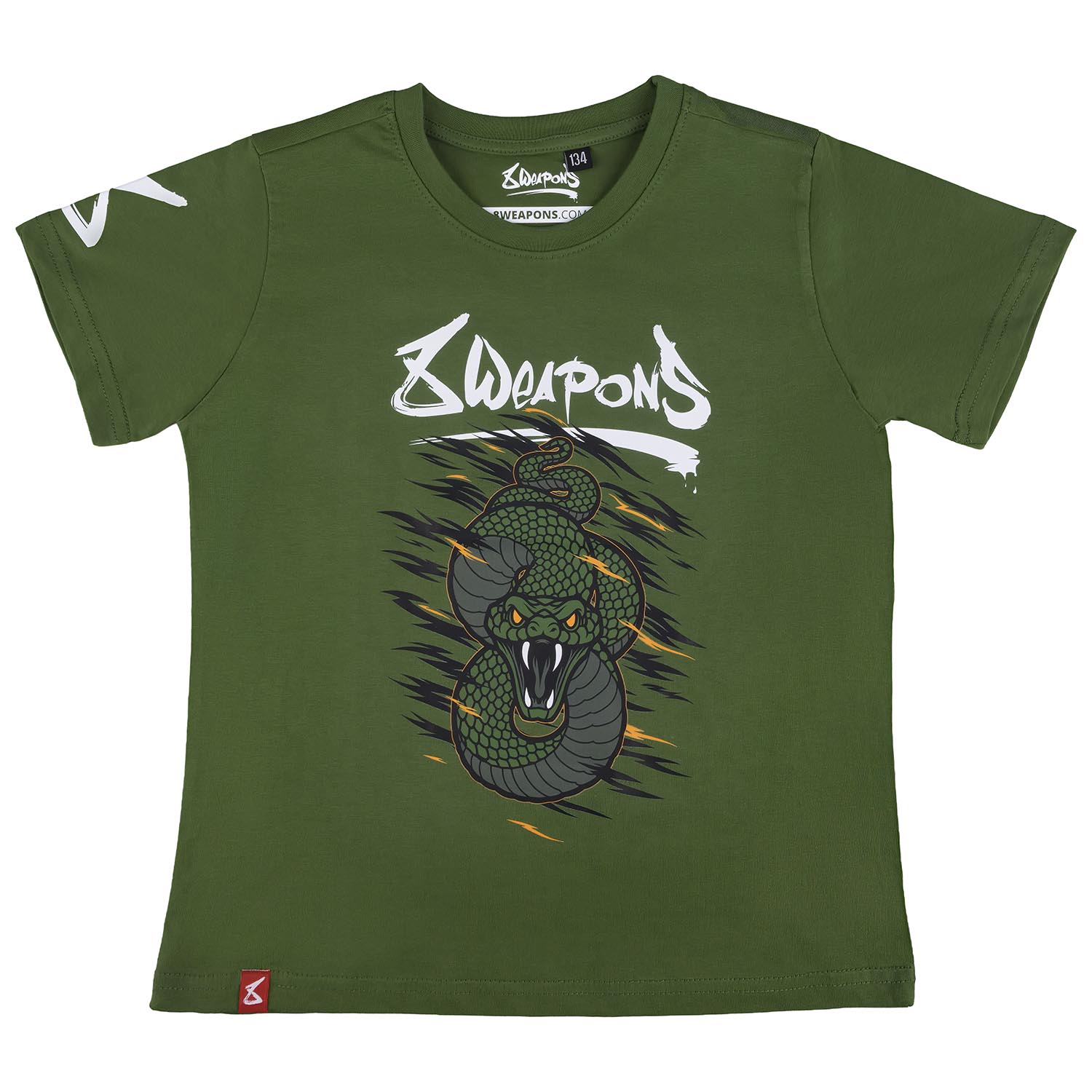 8 WEAPONS T-Shirt, Kids, Beastial Viper, black-khaki, 158