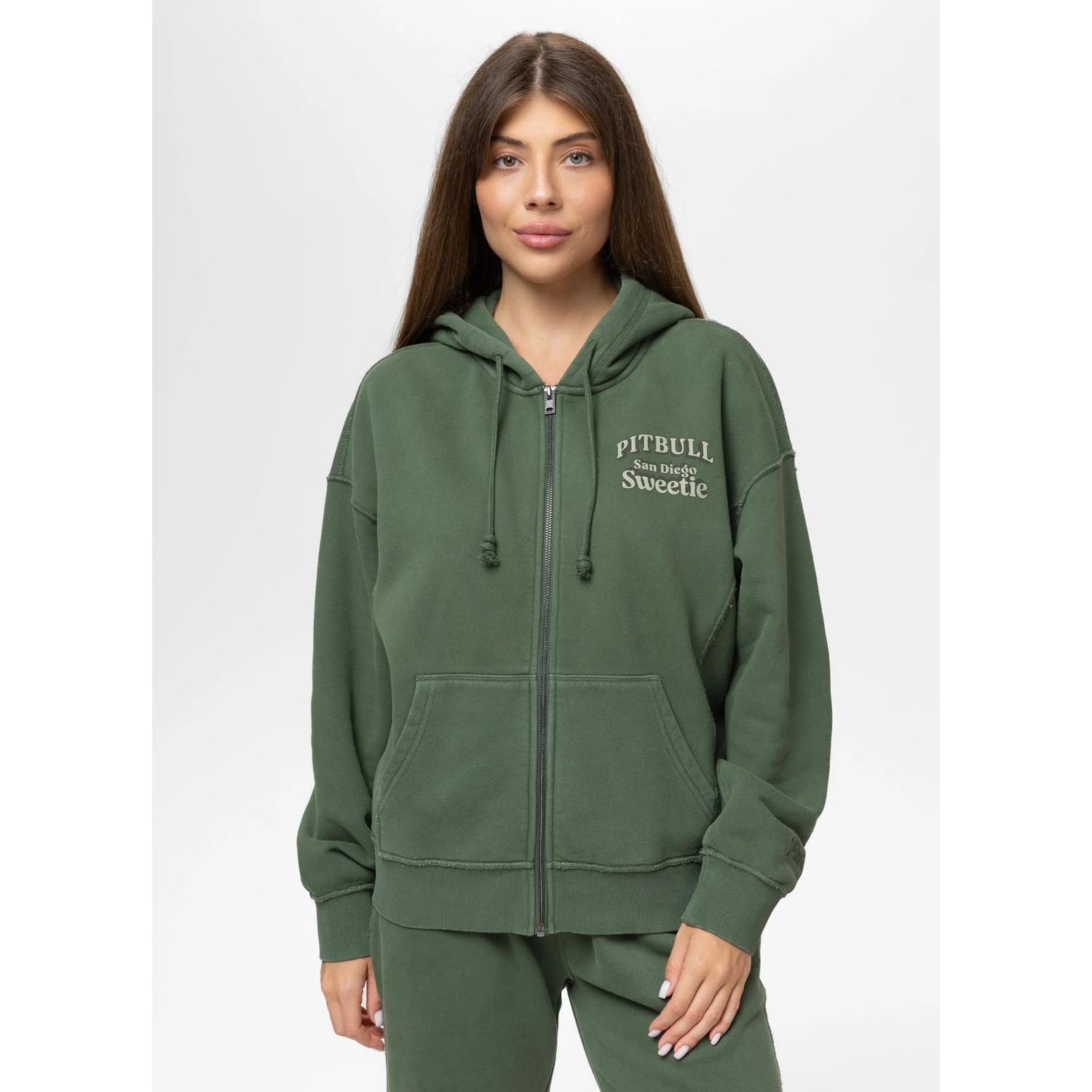 Pit Bull West Coast Zip Hoody, Women, Sweetie, green, M/L