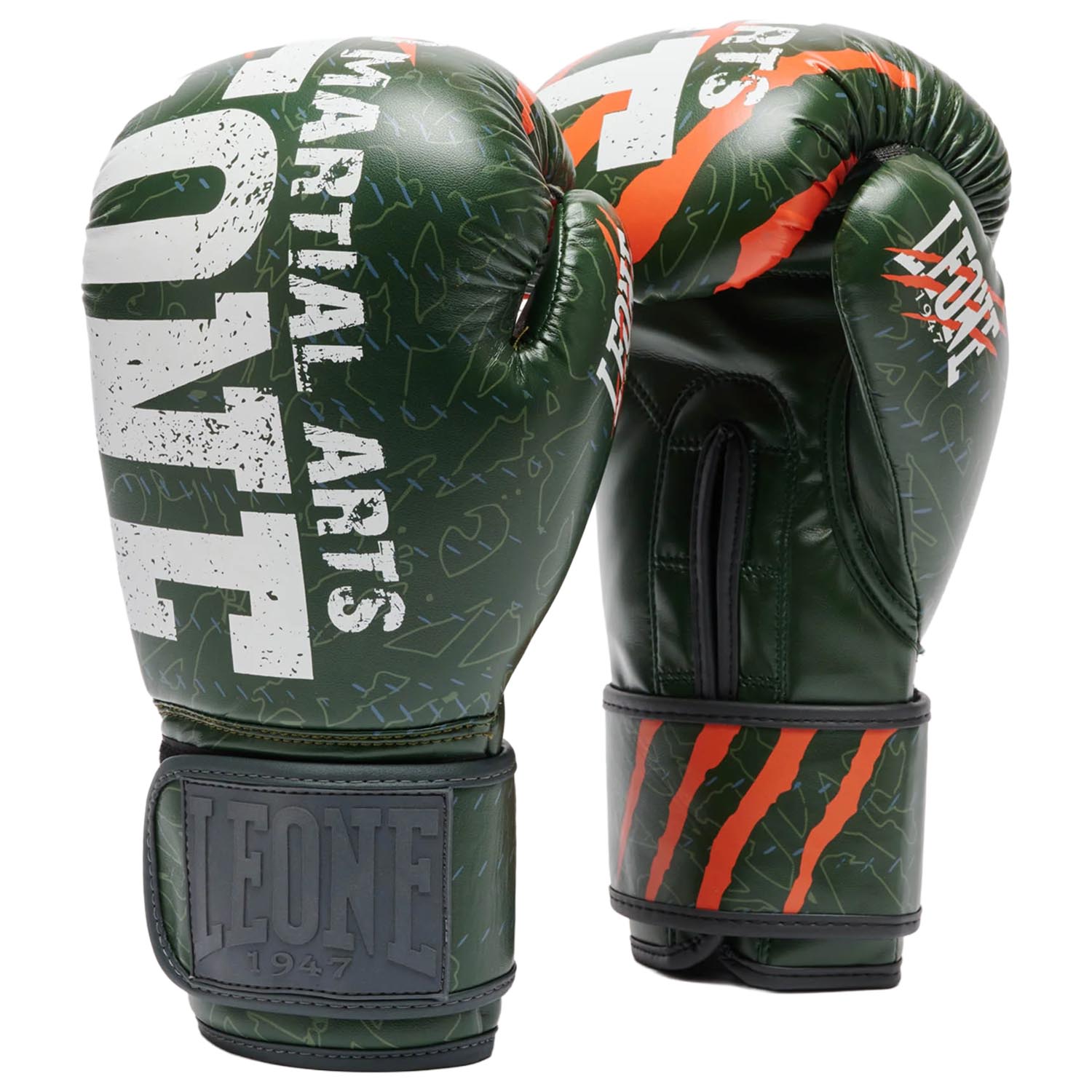 LEONE Boxing Gloves, Primal Instinct, GN004, green, 14 Oz