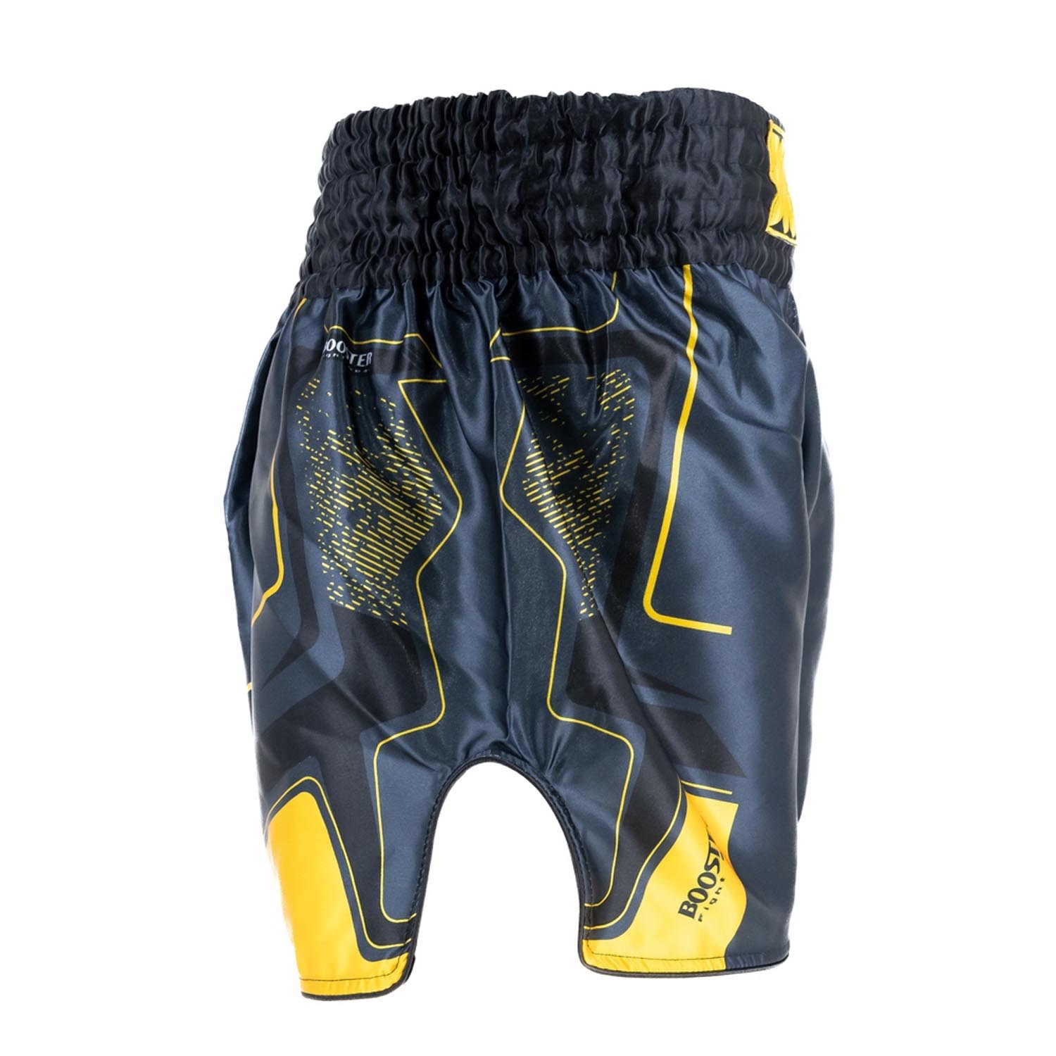 Booster Muay Thai Shorts, Ignite 1, black-yellow, XXL