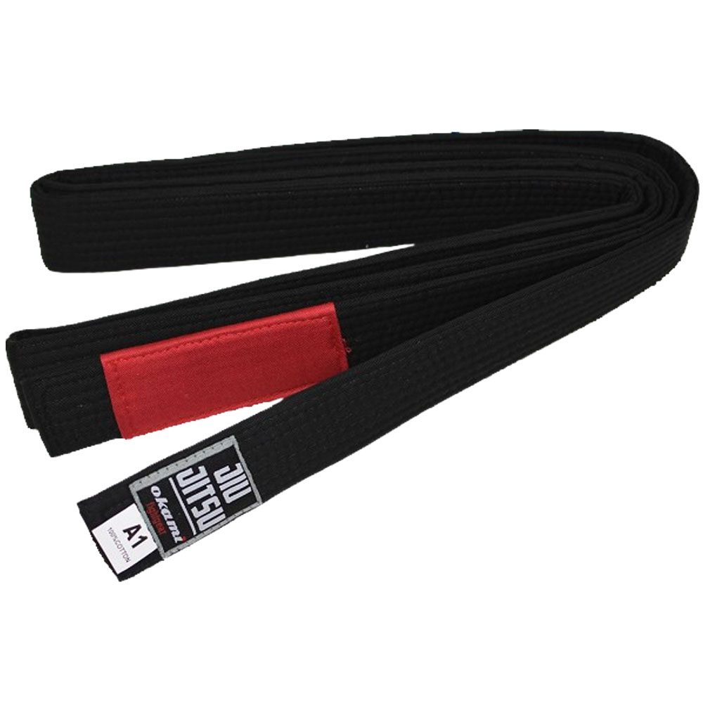 OKAMI BJJ Belt, black, A4