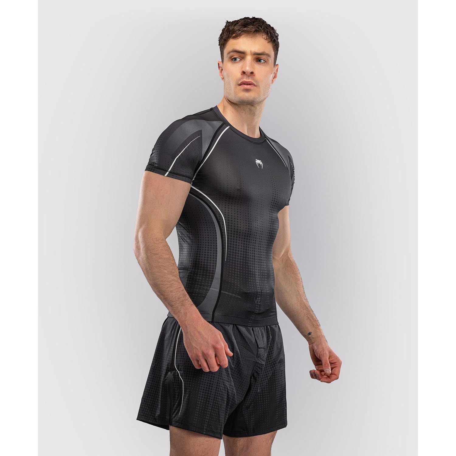 VENUM Rashugard, S/S,  Stealth, black-white, XXL