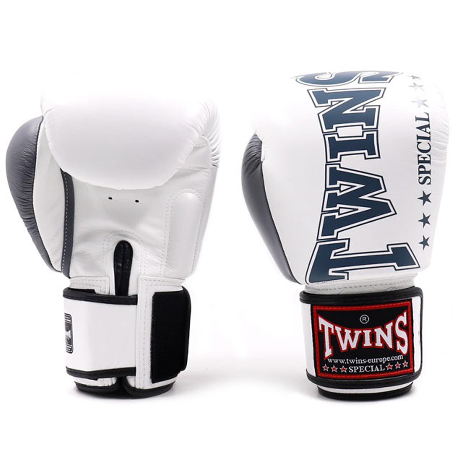 TWINS Special Boxing Gloves, BGVL-8, white-grey, 16 Oz