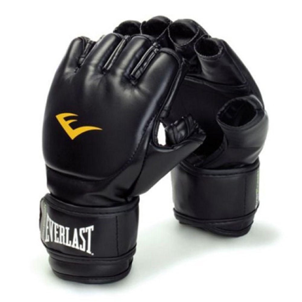 Everlast Boxing Gloves, MMA Grappling, black, S/M