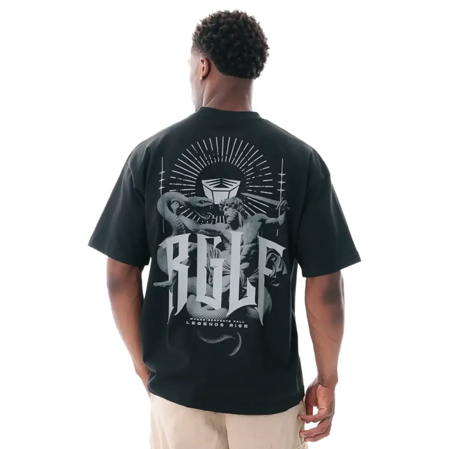 RINGLIFE T-Shirt, Oversized, Serpent, black, S