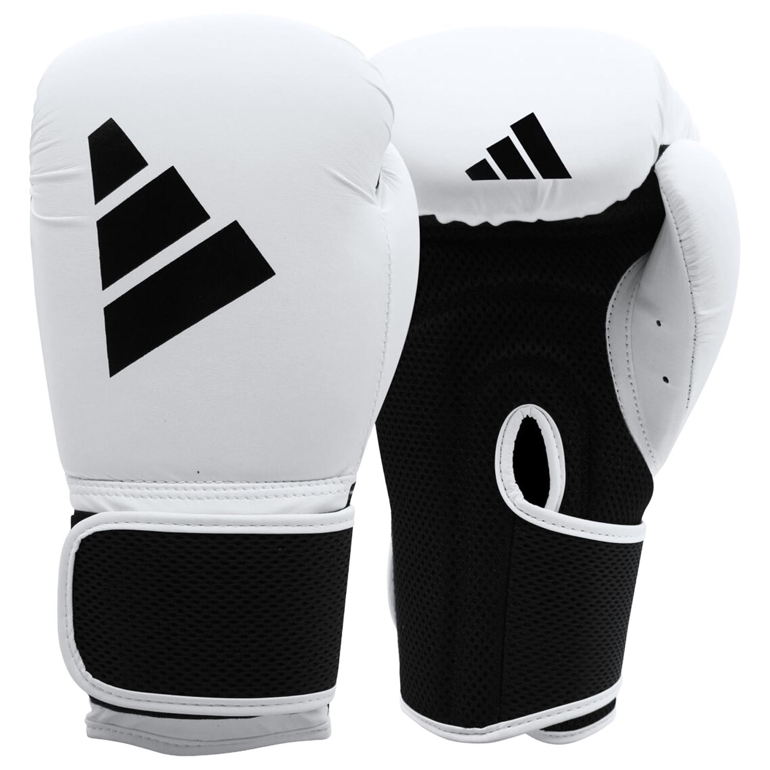 adidas Boxing Gloves, Power 25, white-black, 10 Oz