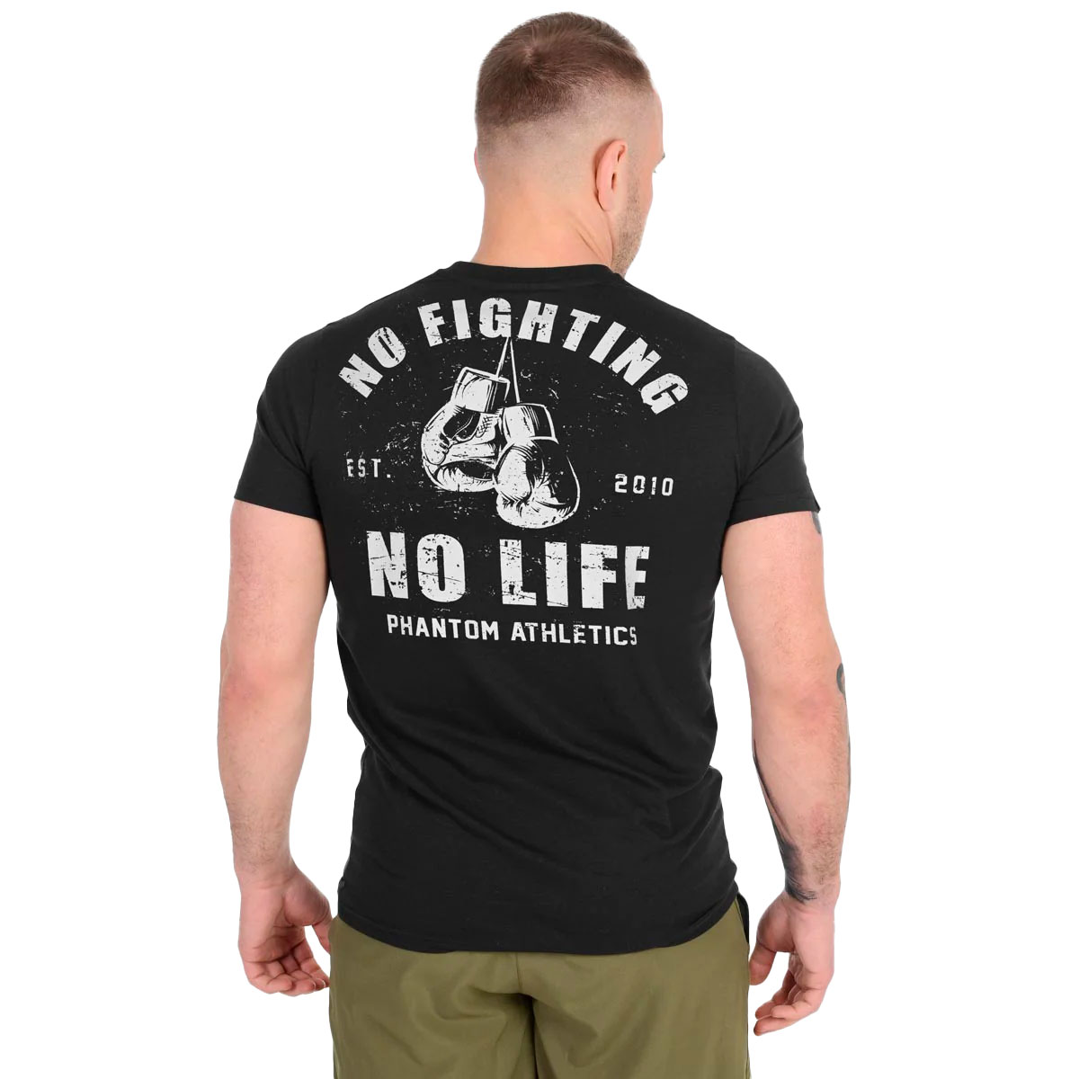 Phantom Athletics T-Shirt, No Fighting - No Life, schwarz, S