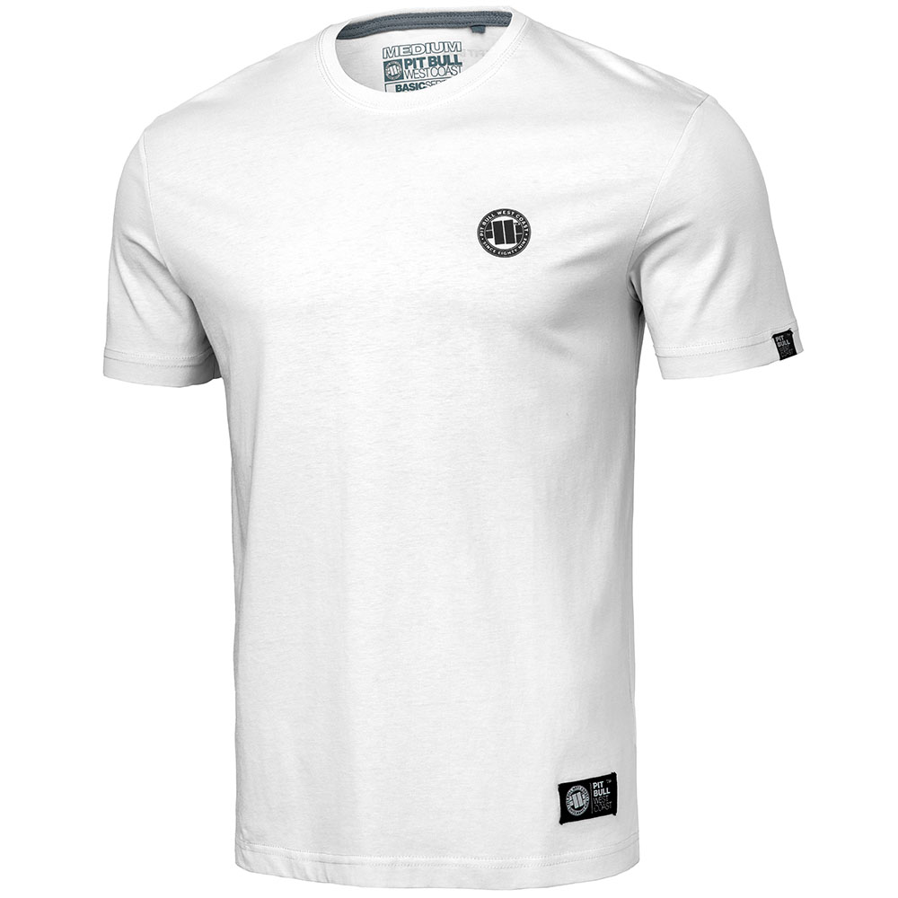 Pit Bull West Coast T-Shirt, Small Logo, weiß
