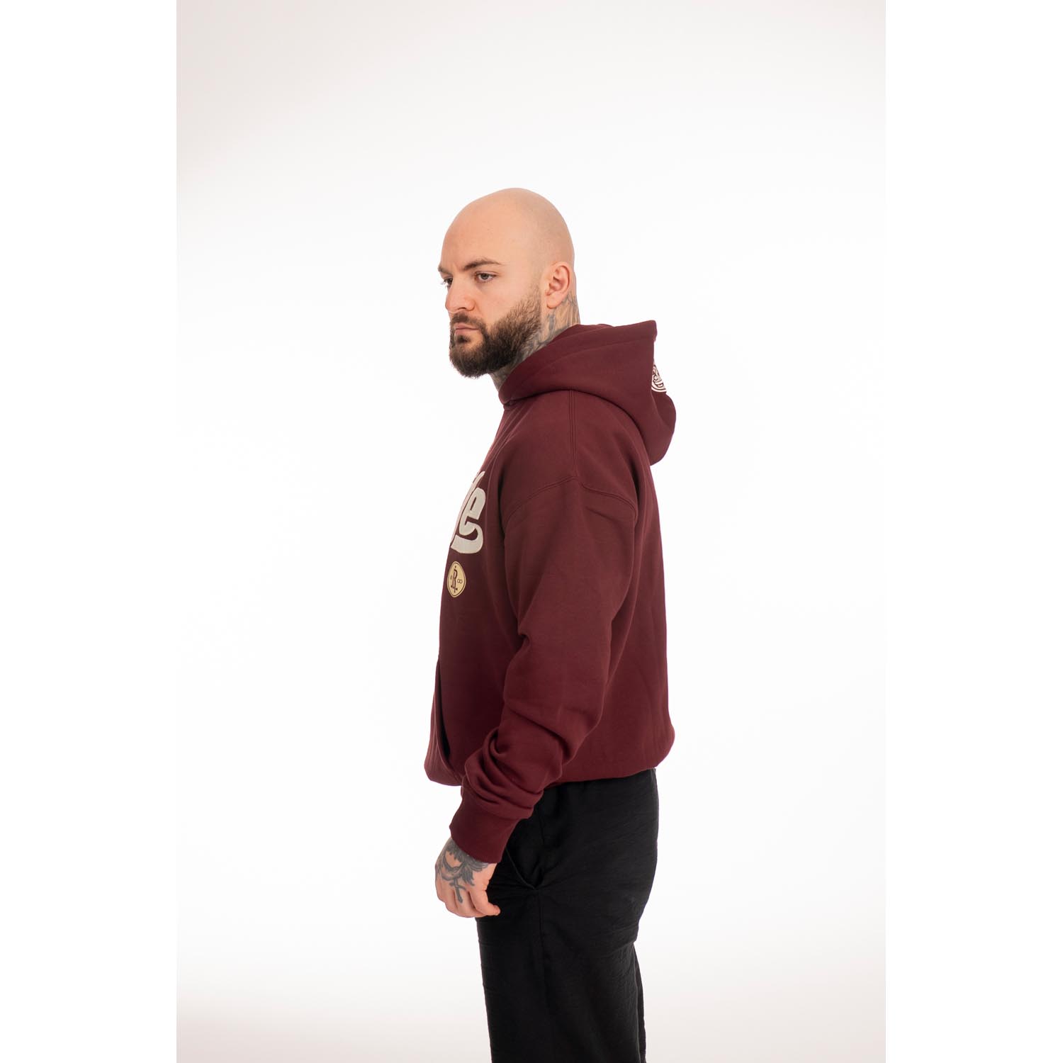 RINGLIFE Hoodie, College, dark red, XXL