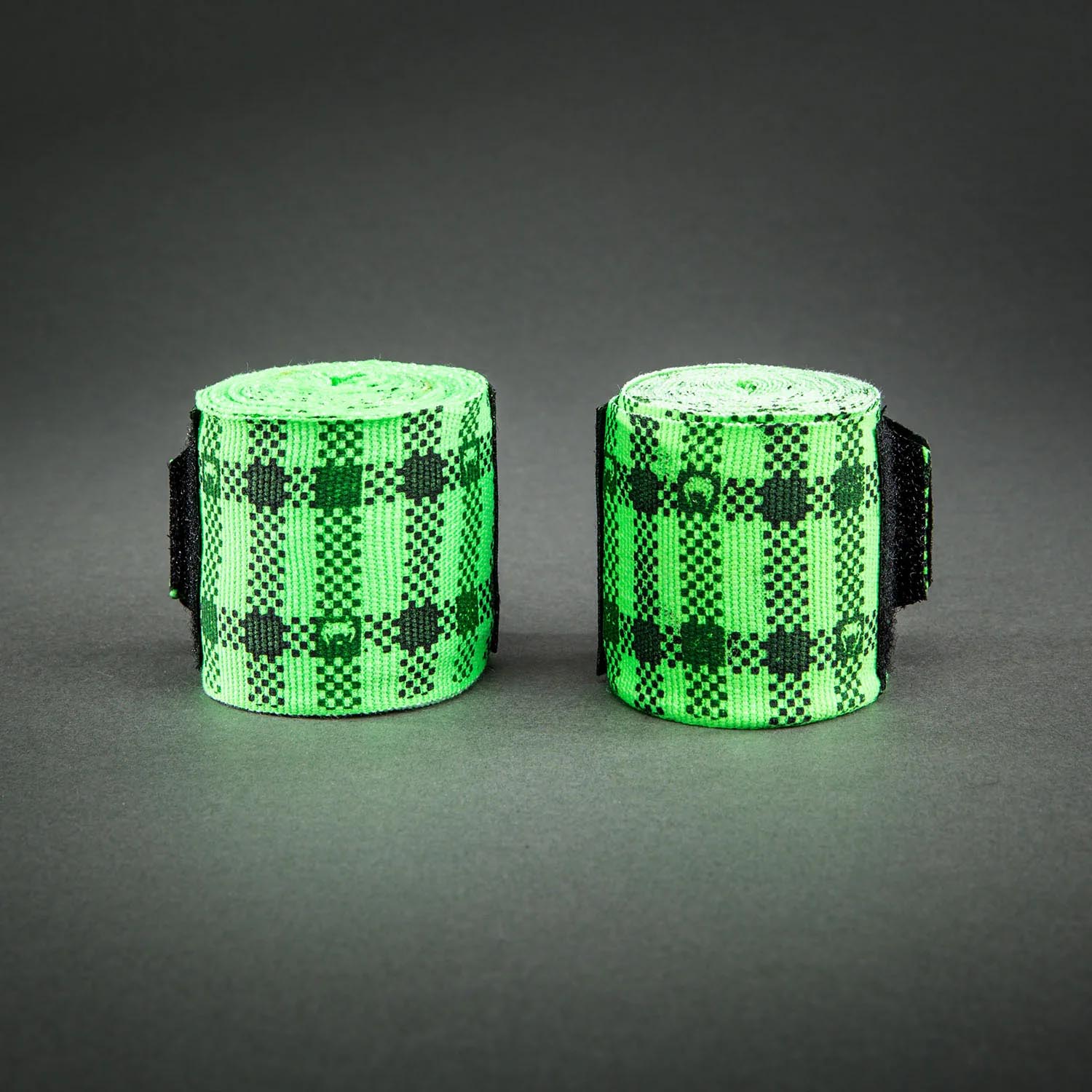 VENUM Hand Wraps, Tartan Semi-Elastic, 2.5 m, neon-green