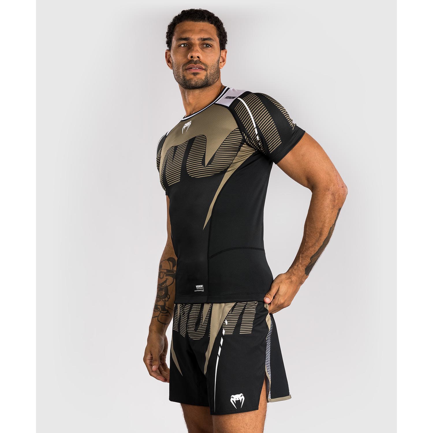 VENUM Rashguard, S/S, Adrenaline, black-sand, L