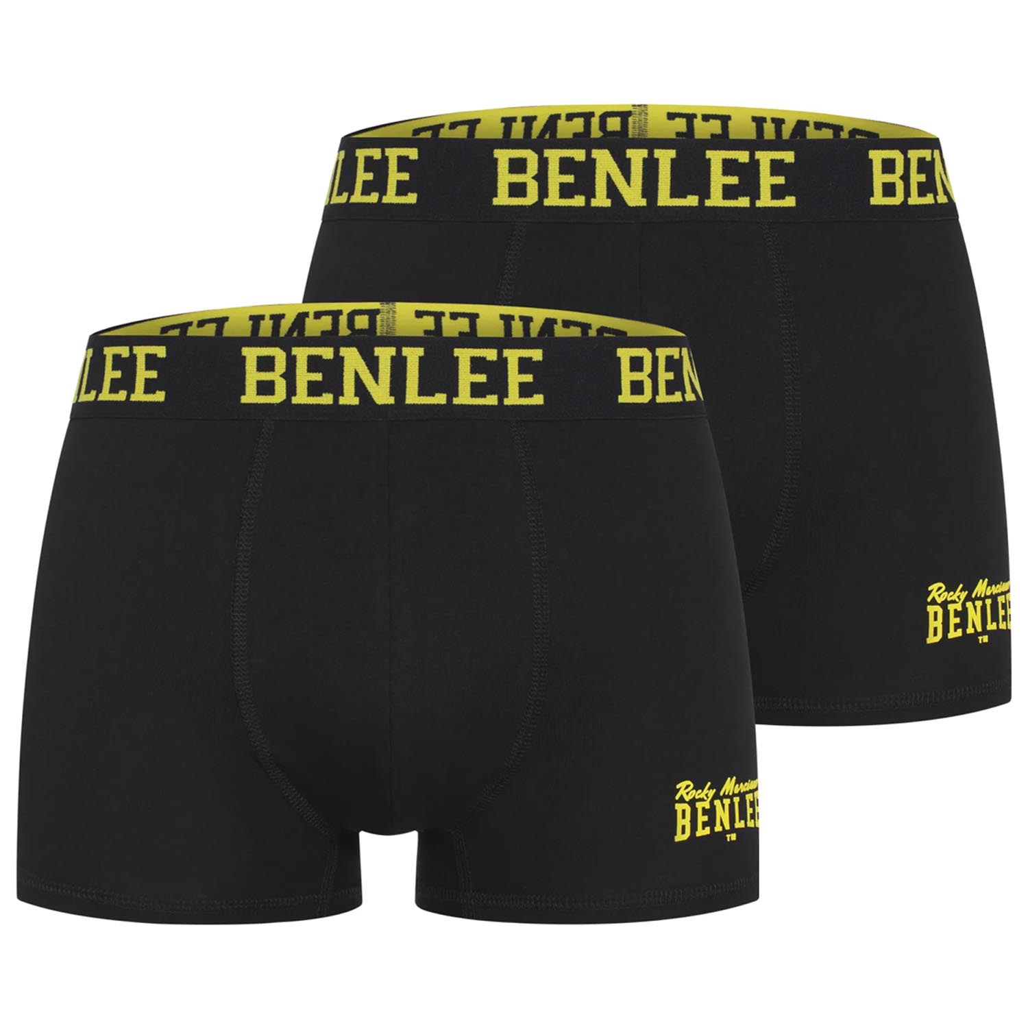 BENLEE Boxershorts, Abbington, 2 Pack, black-yellow, S