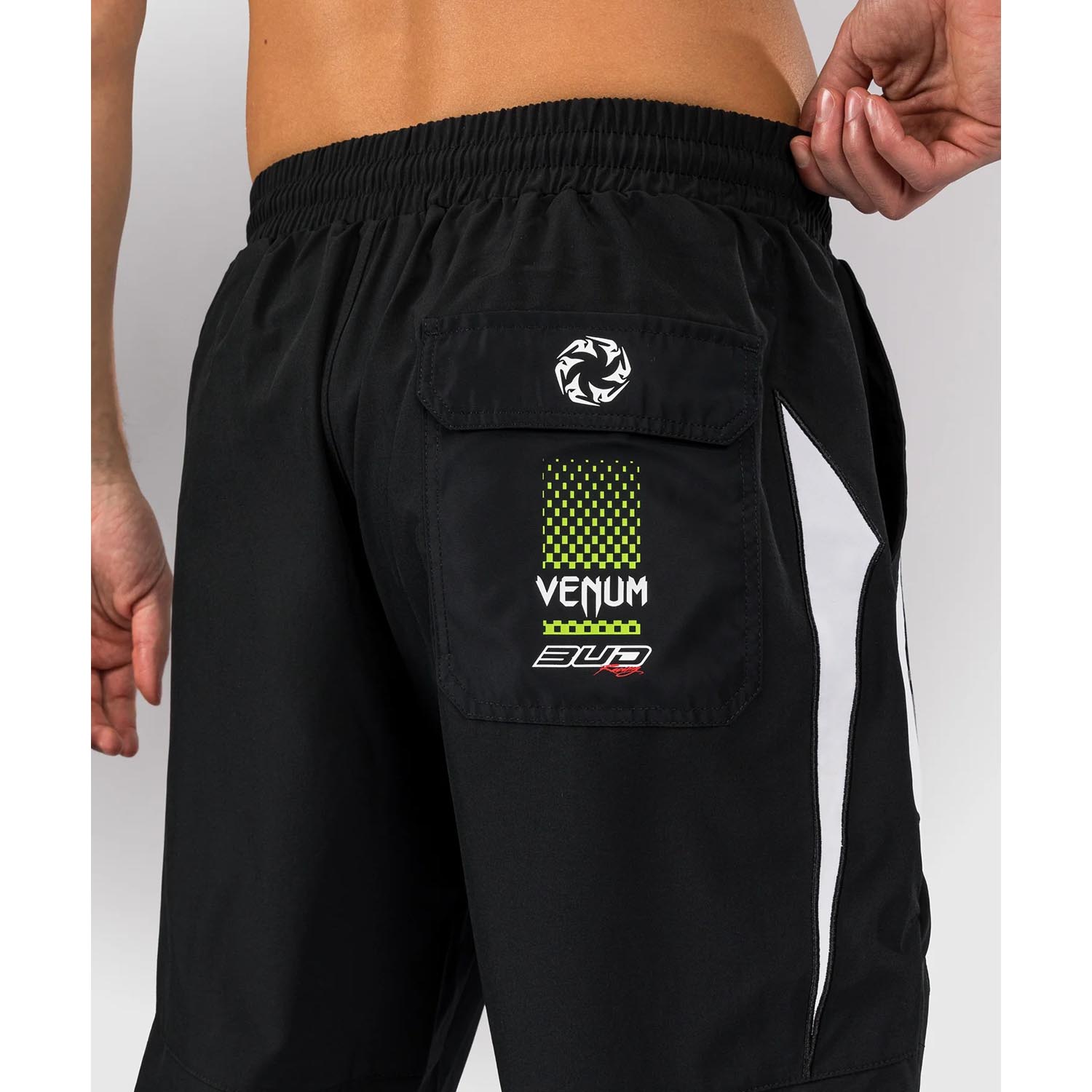 VENUM Jogging Pants, Bud Racing, black-white-green, XXL