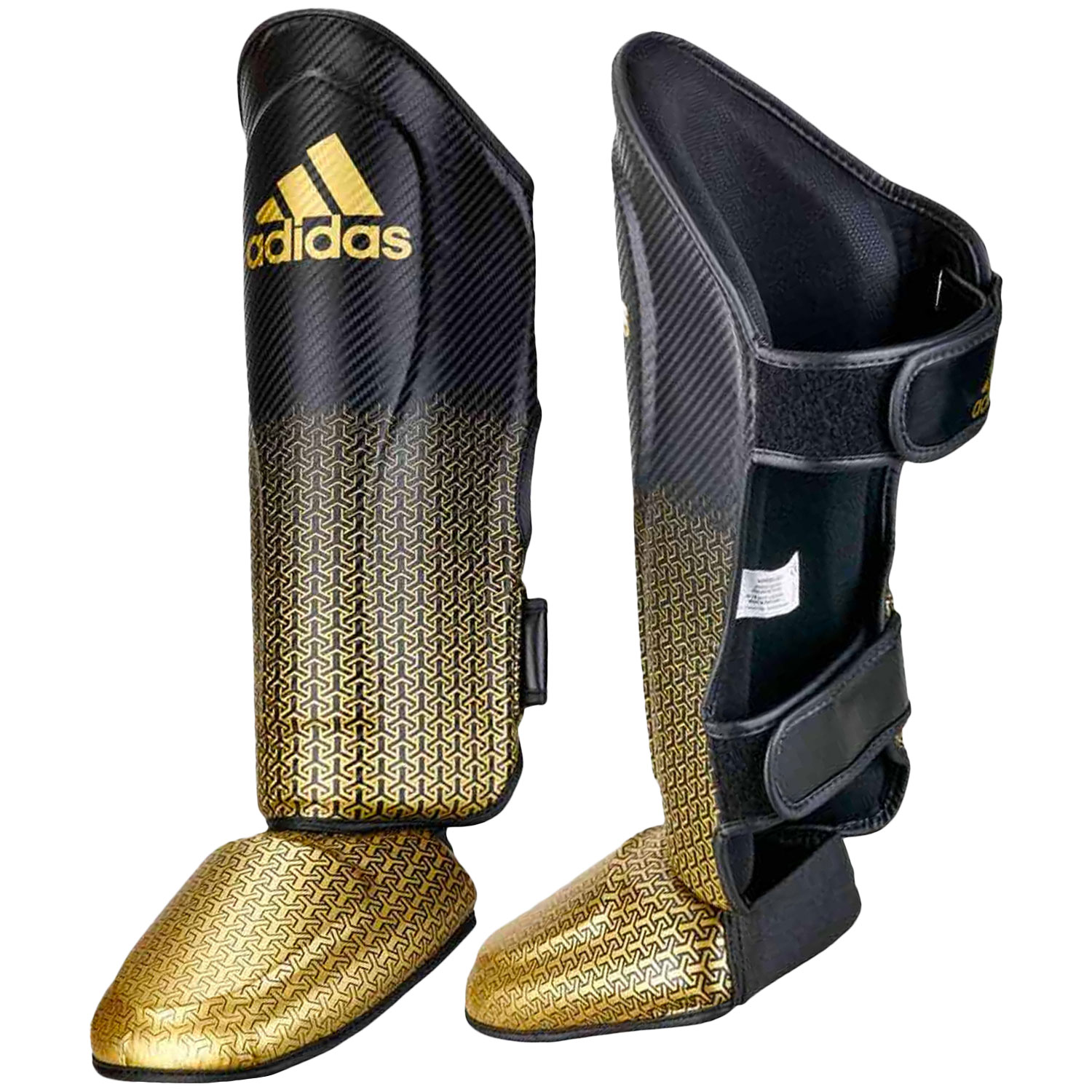adidas Schienbeinschoner, Pro Kickboxing, schwarz-gold