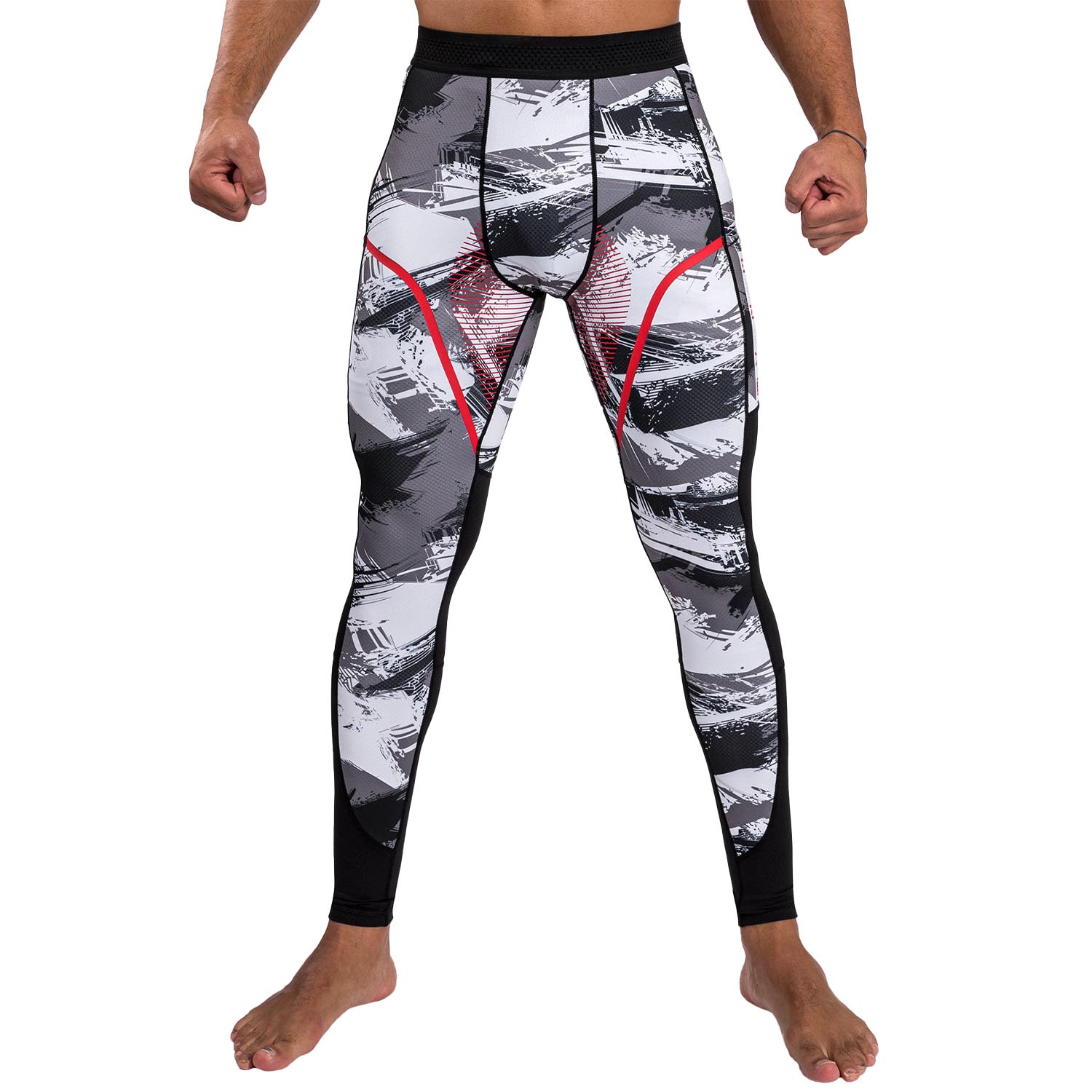 VENUM Compression Pants, Electron 3.0, grau-rot, XL
