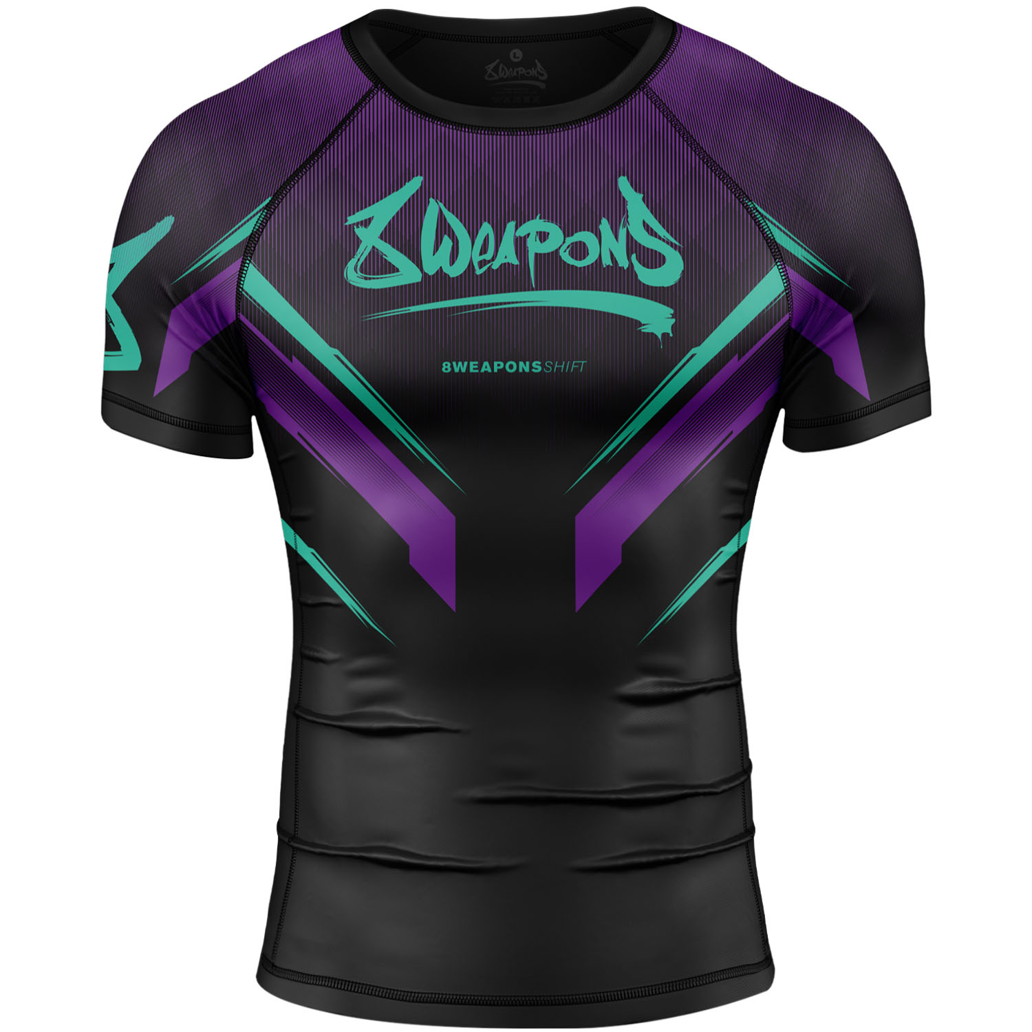 8 WEAPONS Rashguard, S/S, Shift, cyber L