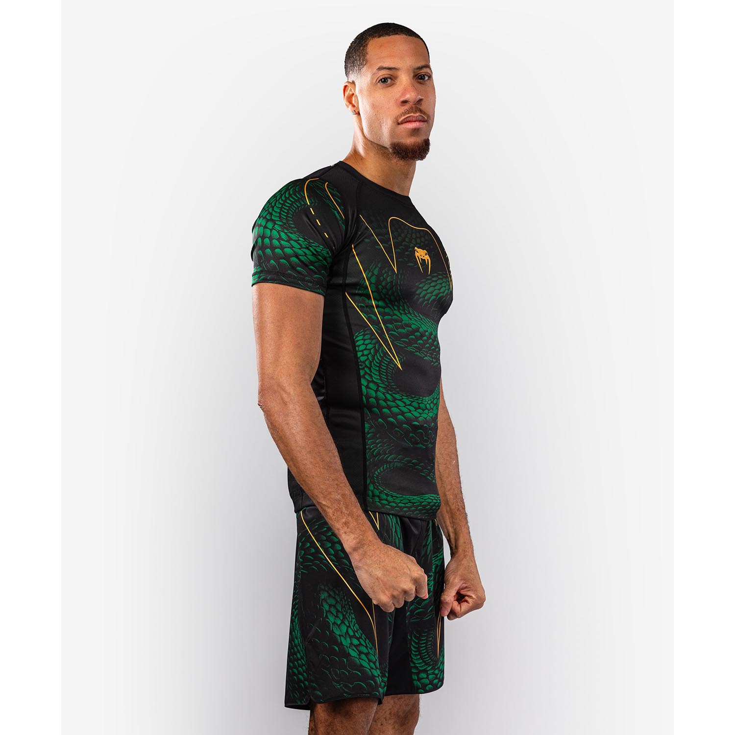 VENUM Rashguard, S/S, Matupa, black-green-gold, XXL