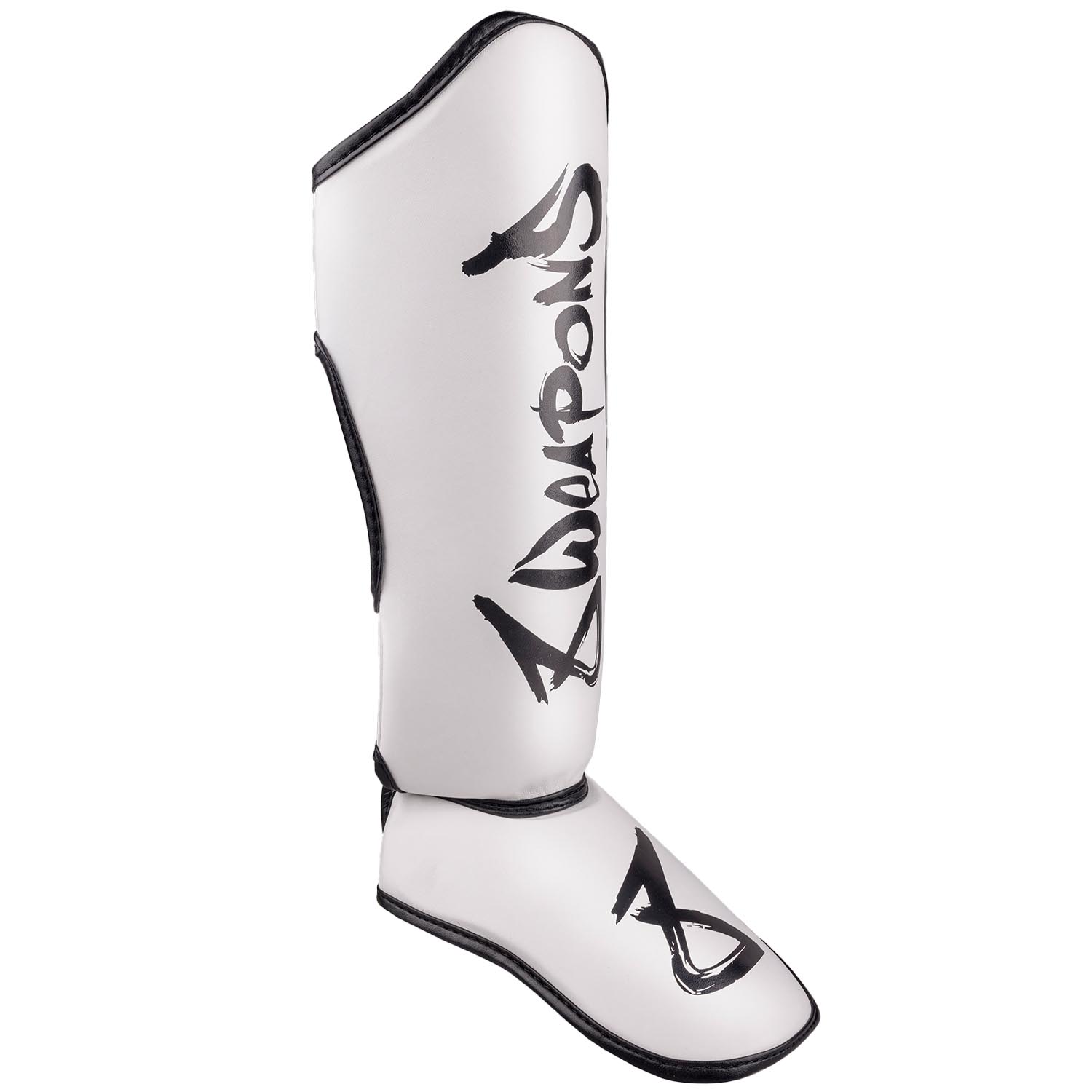 8 WEAPONS Shin Guards, Kids, Unlimited 2.0, white-black XXXL