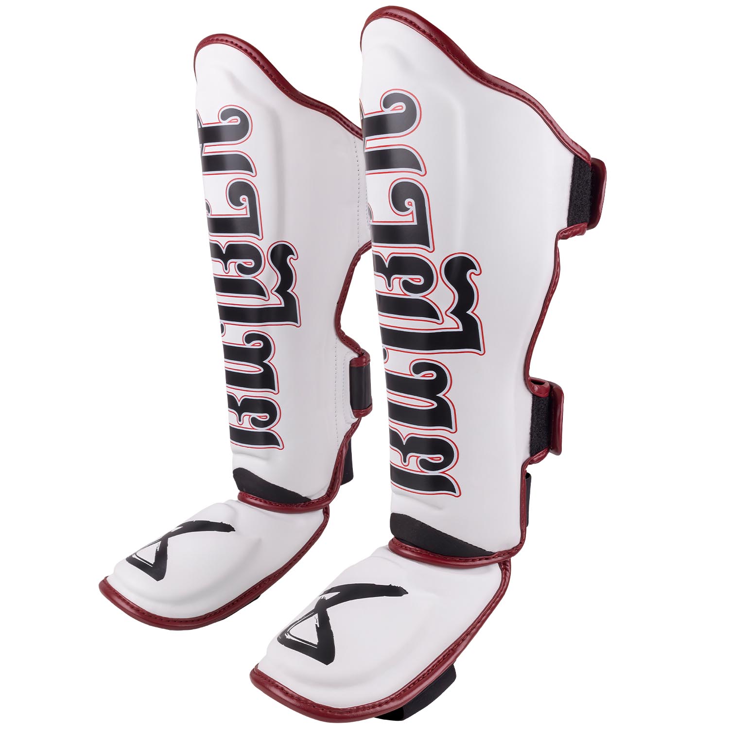 8 WEAPONS Shin Guards, Bangkok, white-black, XL
