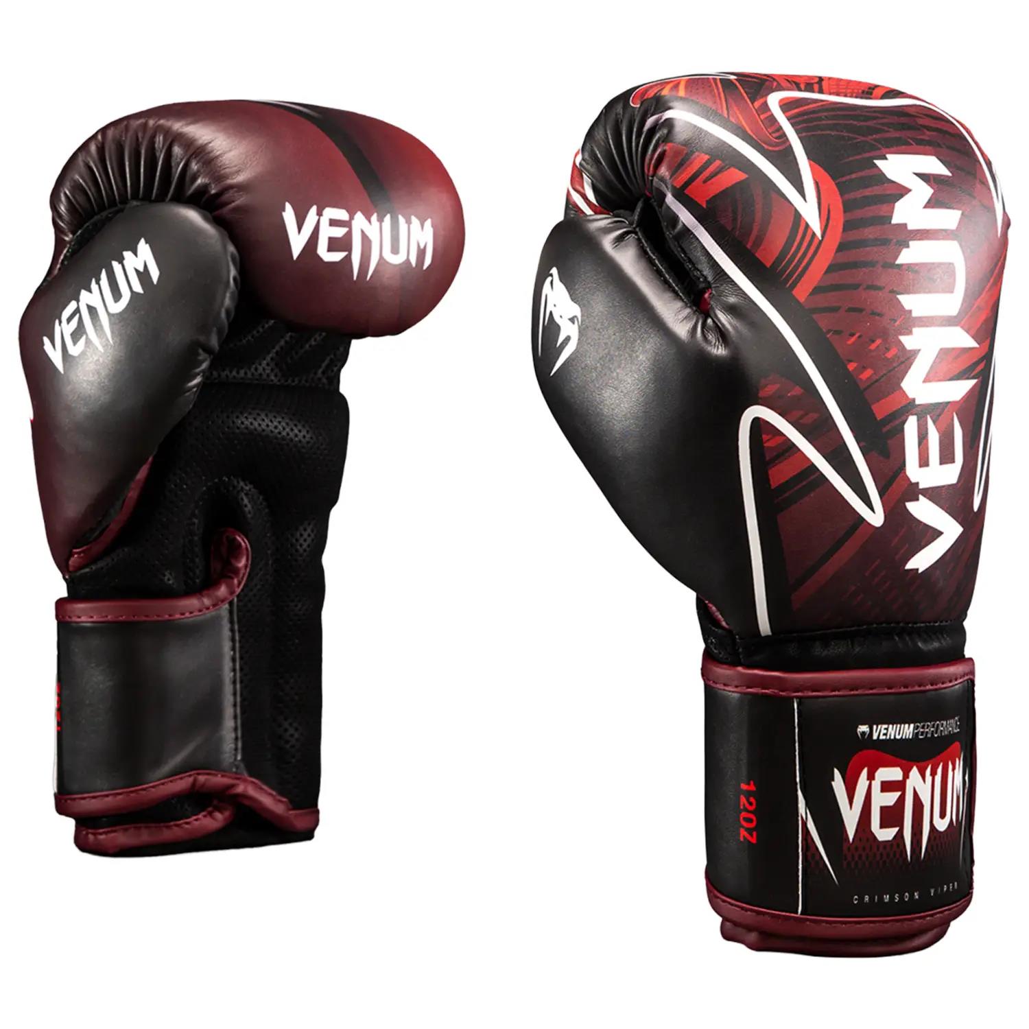 VENUM Boxing Gloves, Crimson Viper 2.0, black-red, 10 Oz