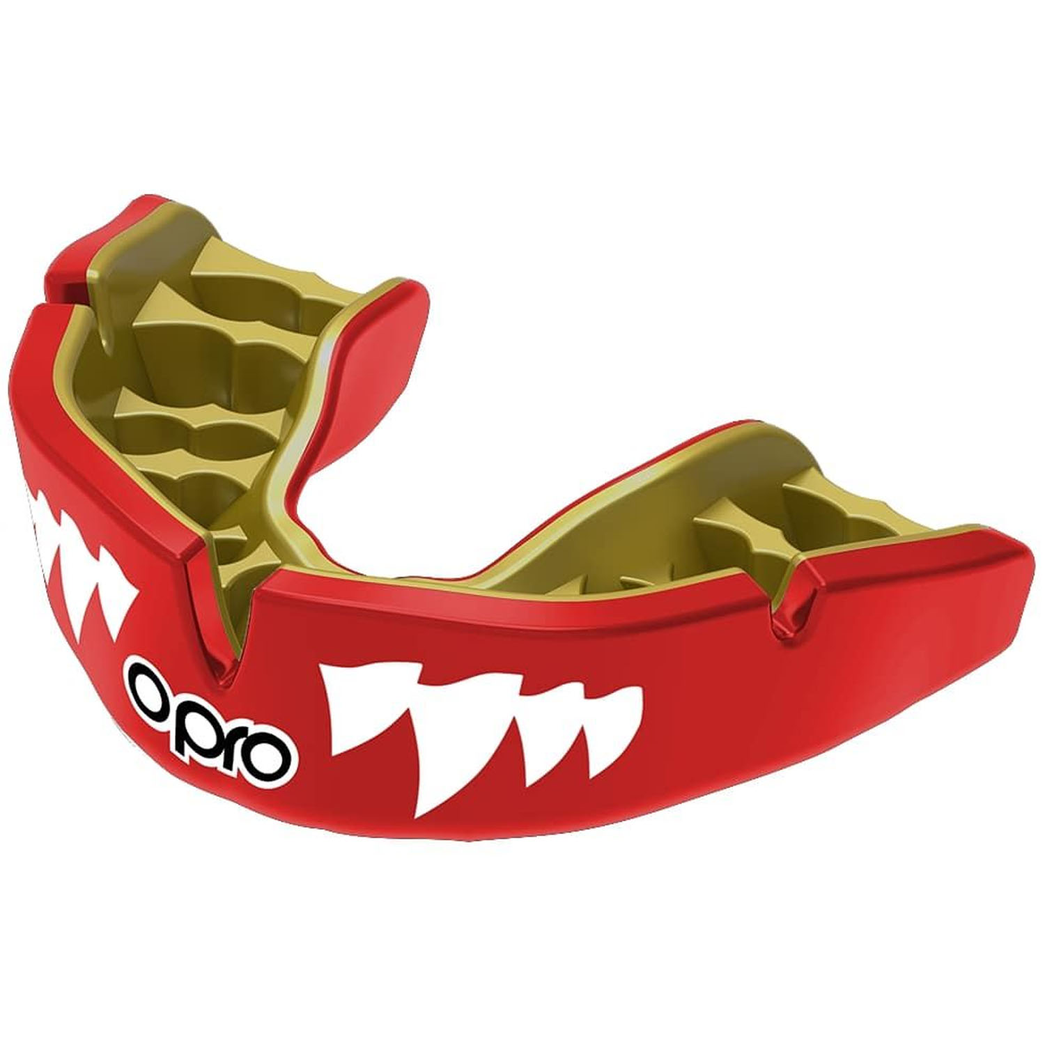 OPRO Mundschutz, Instant Custom Fit, Jaws, rot-gold