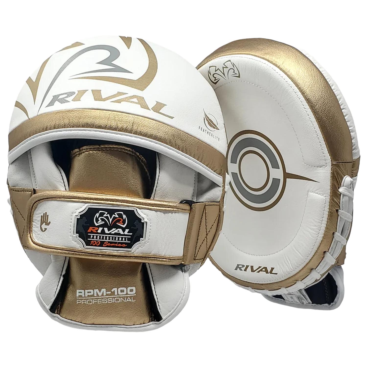 Rival Focus Mitts, RPM100 Professional, white-gold