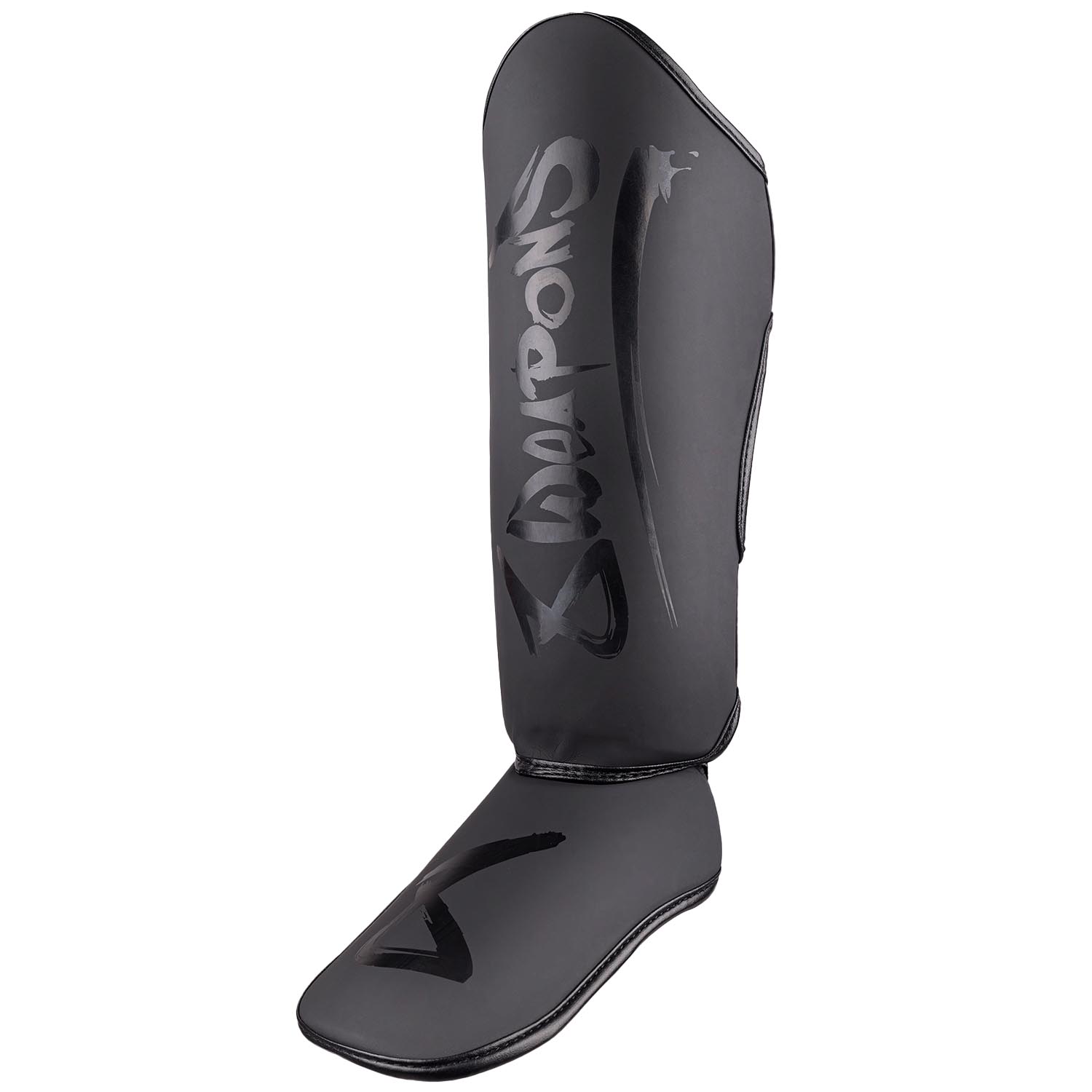 8 WEAPONS Shin Guards, Kids, Unlimited 2.0, black-black XXXL