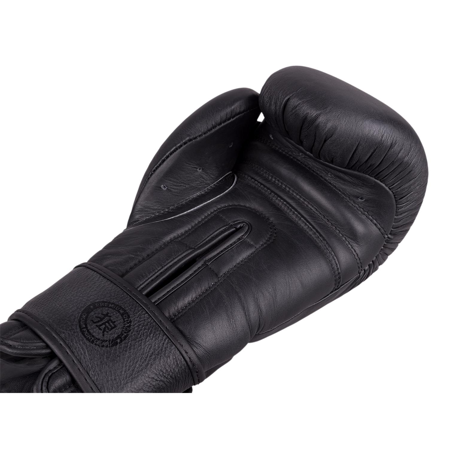 OKAMI Boxing Gloves, Competior V2, black-black, 16 Oz