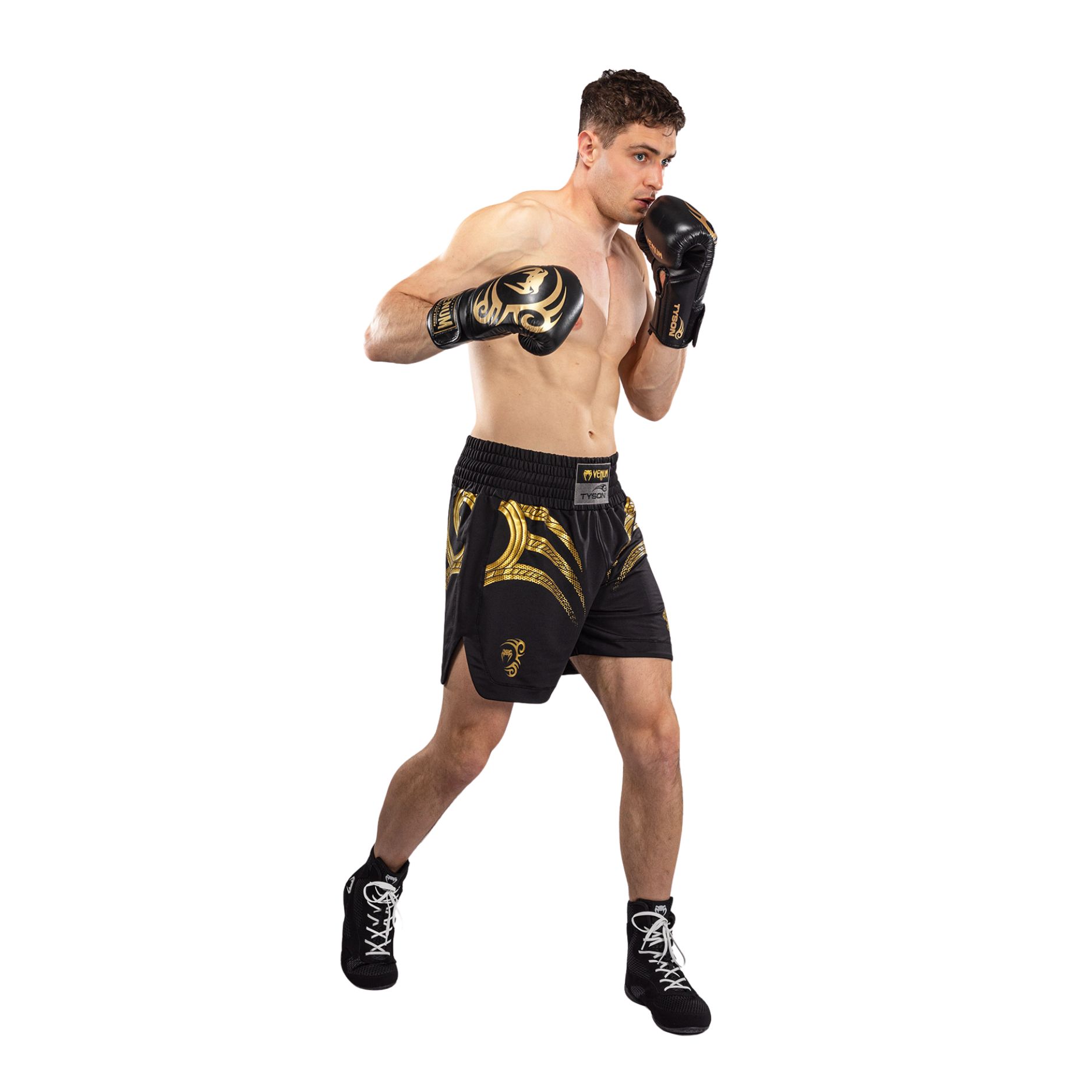 VENUM Boxing Shorts, Mike Tyson Tiger, black-gold, XXL